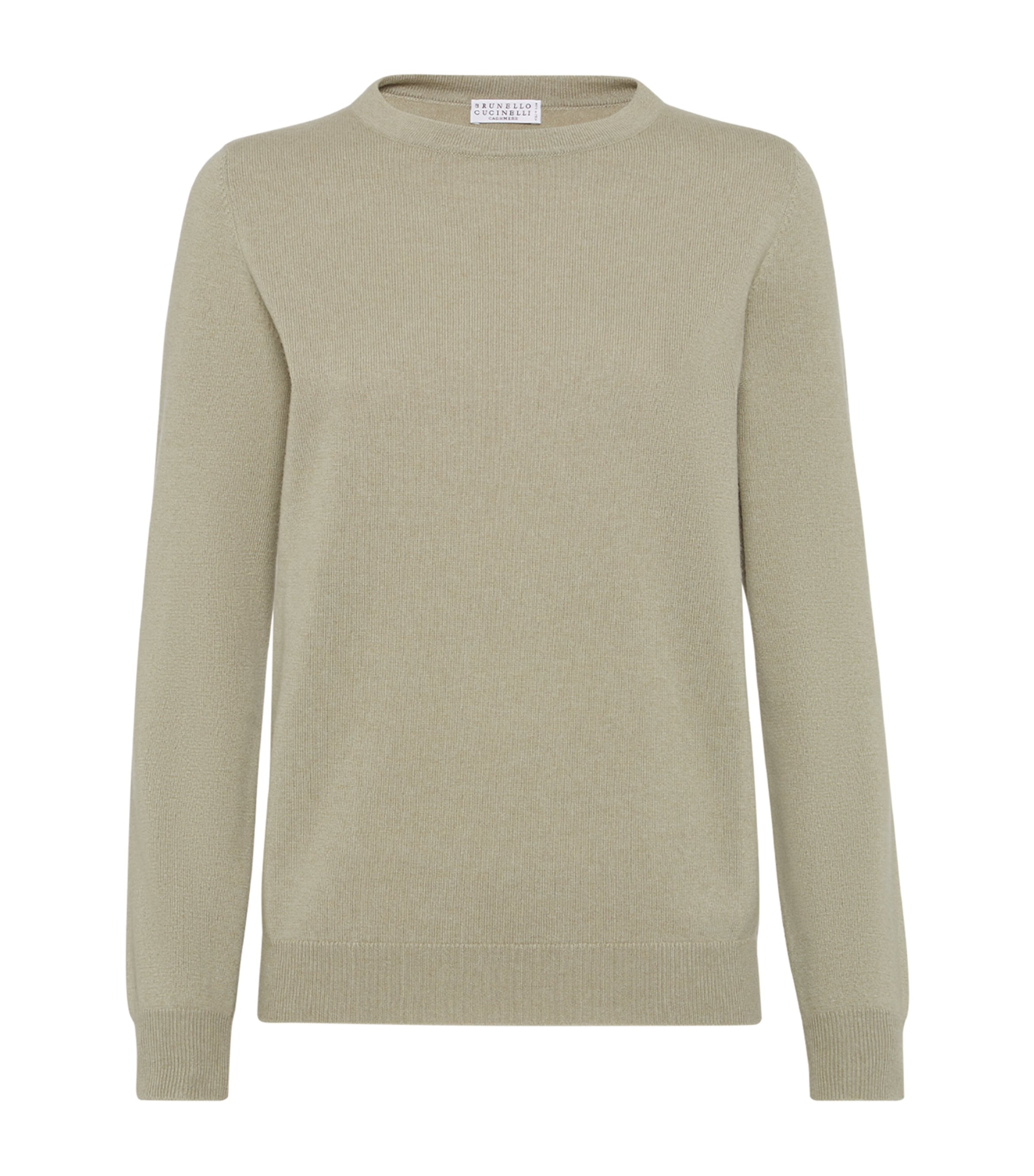 Brunello Cucinelli Cashmere Crew-neck Sweater In Green