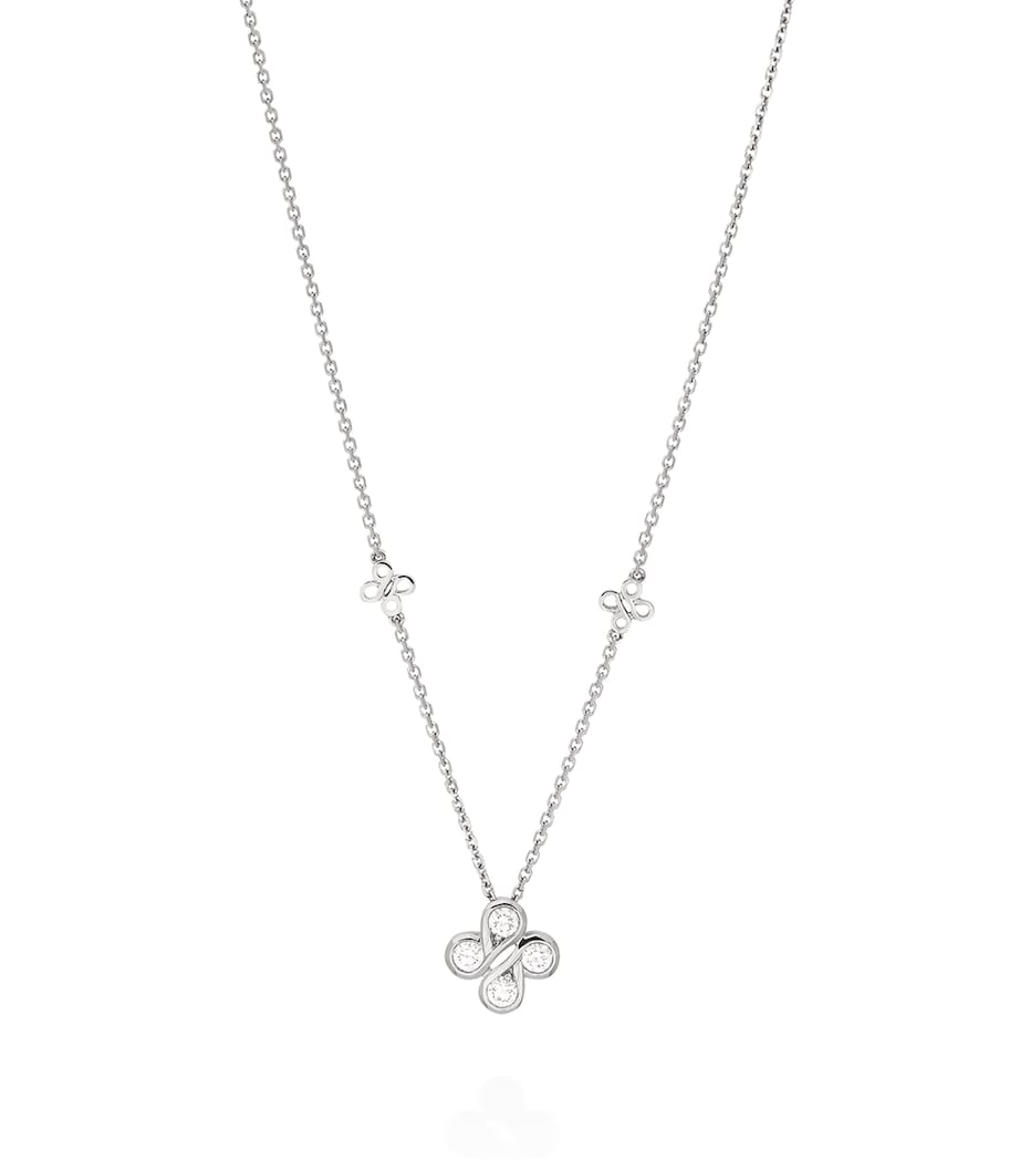 White Gold and Diamond Be Boodles Pendant SILVER Image 1