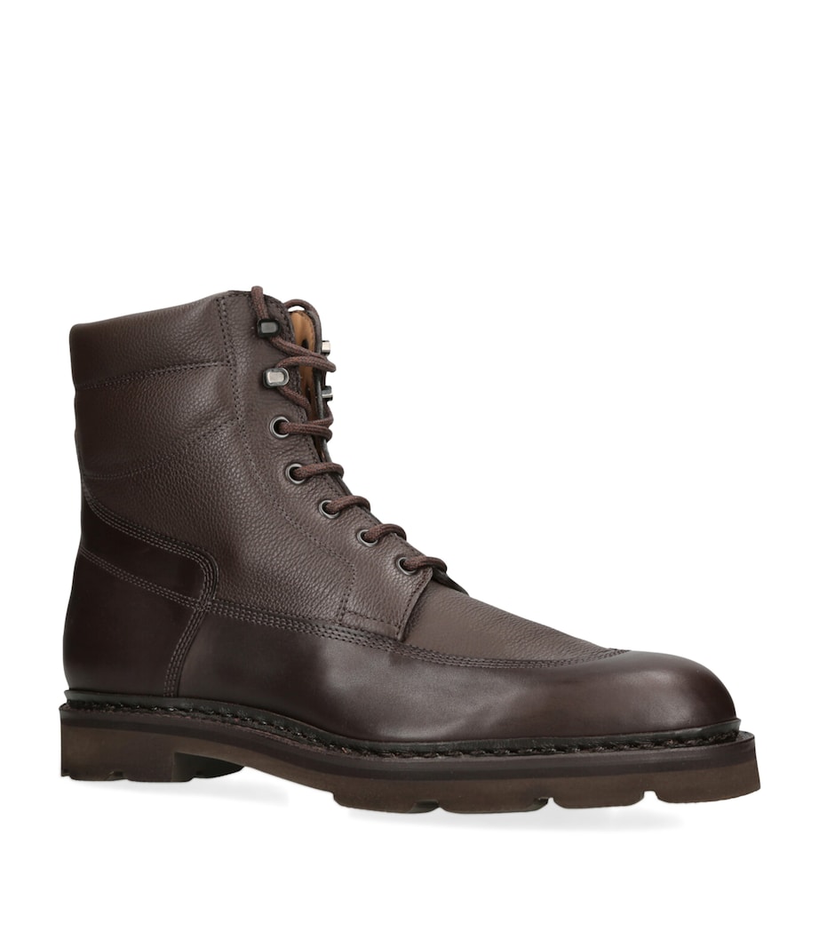 Leather Weekend Boots DARK BROWN Image 3