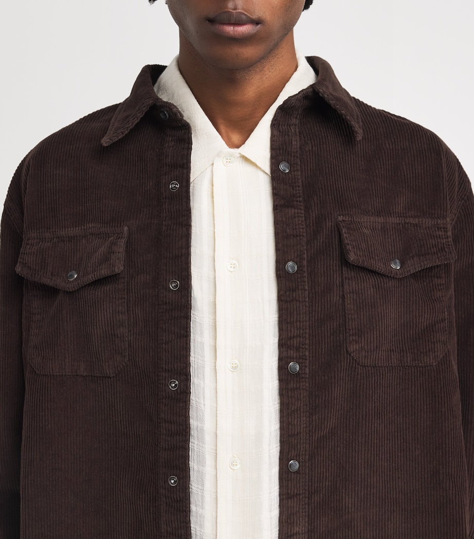 Corduroy Overshirt U71LP CORDUROY CFFE Image 6