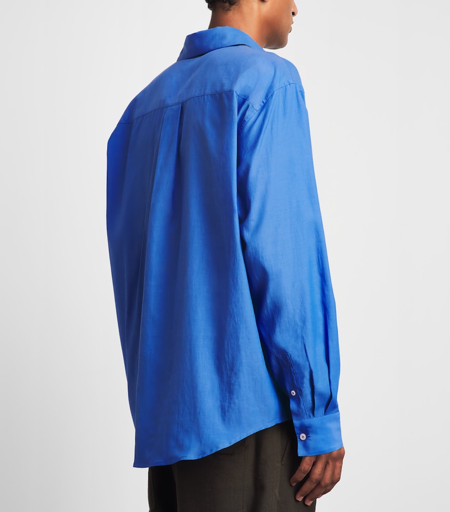 System Mens Triangular Panel Shirt Blue Image 5