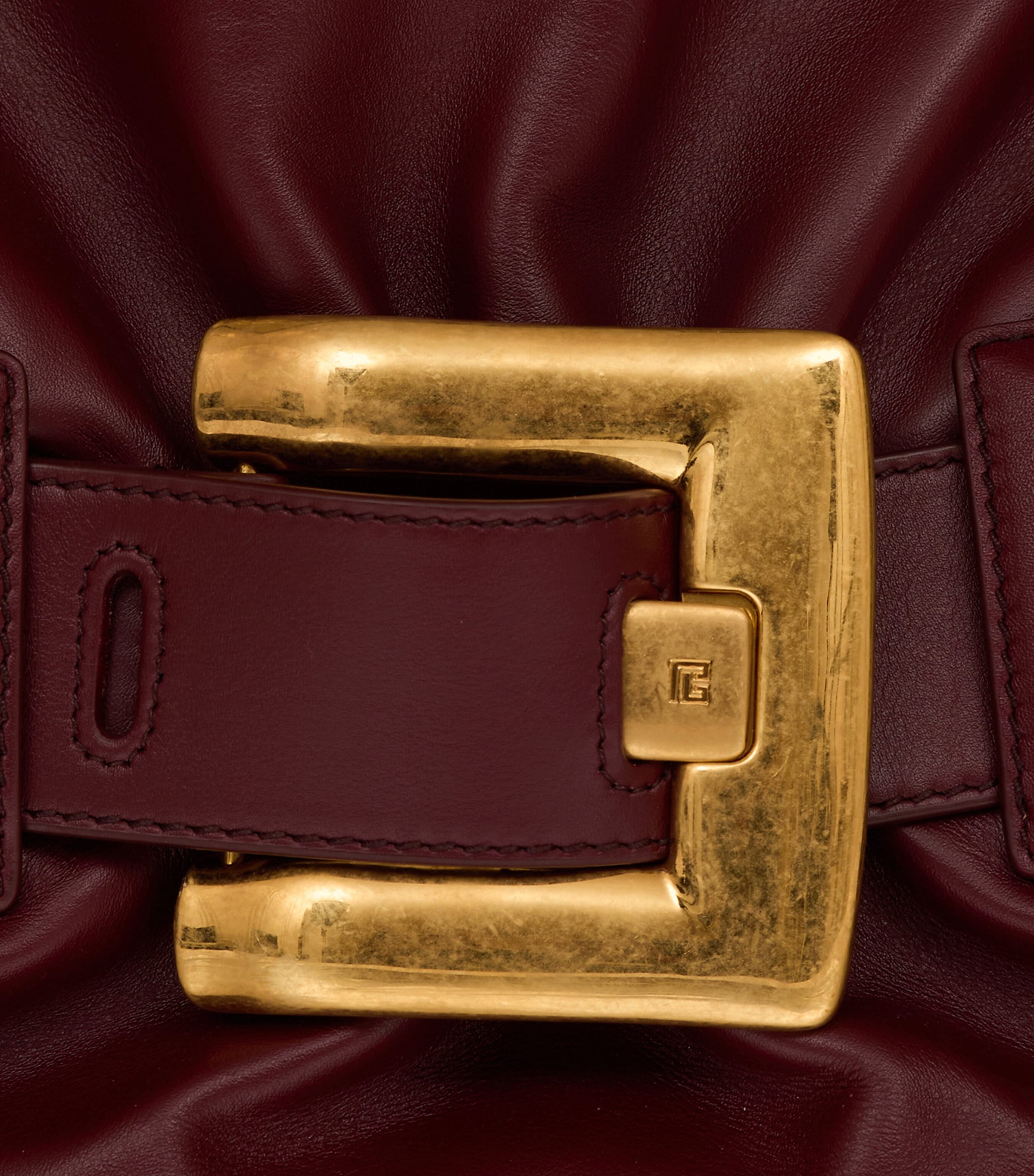 Medium Leather Anthem Shoulder Bag 3AR AUBERGINE Image 8