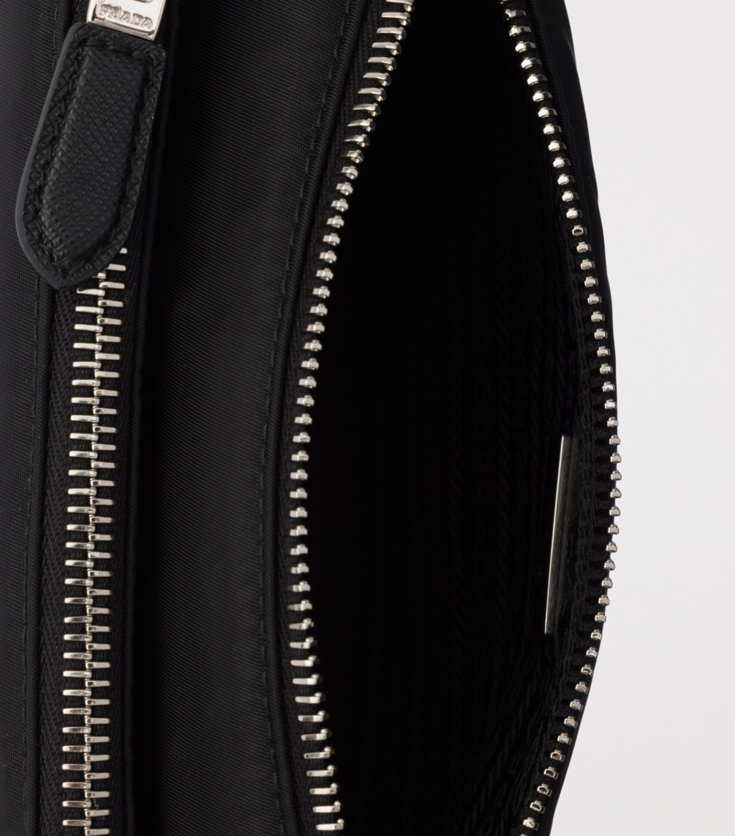 Prada Mini Re-Nylon-Leather Shoulder Bag Black Image 4