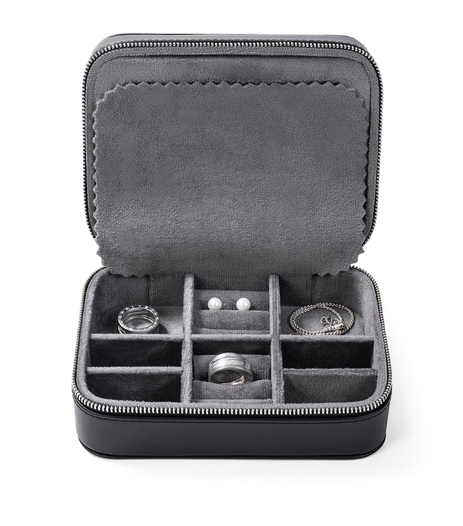Buben & Zorweg Leather Roma Jewellery Case Black Image 6
