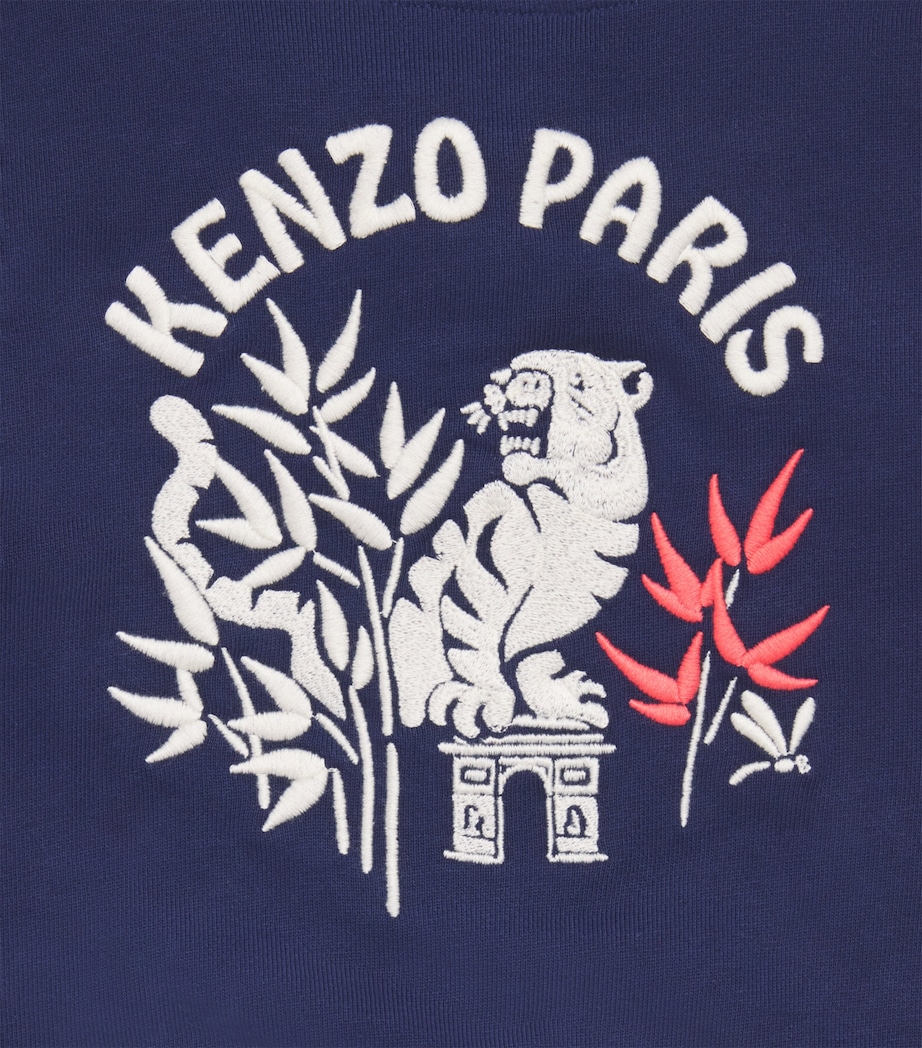 Cotton Bomber Jacket and Sweatpants Set (6 Months - 4 Years) 84NMEDIEVAL BLUE Image 3