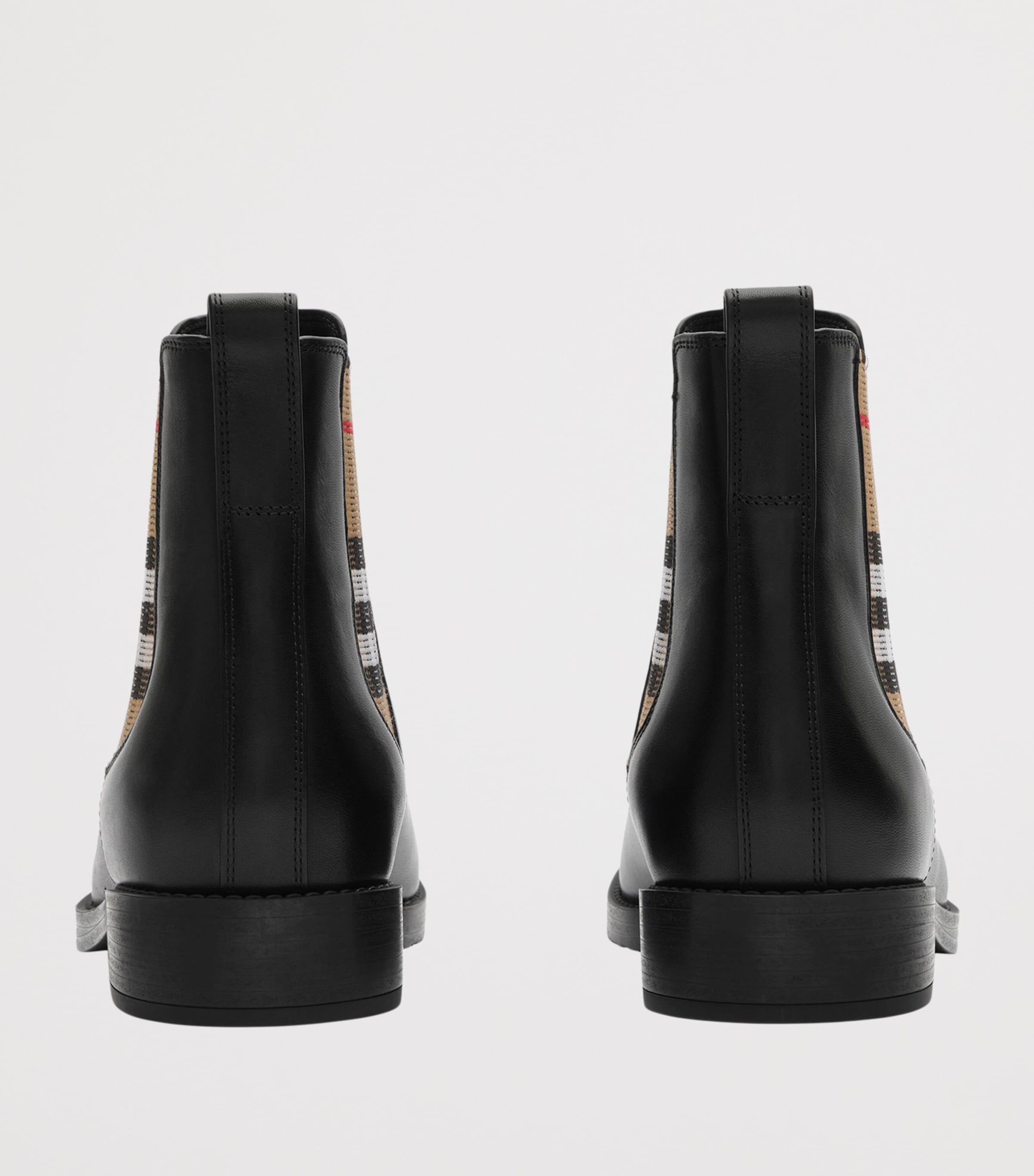 Burberry Leather Hampstead Chelsea Boots Black Image 3