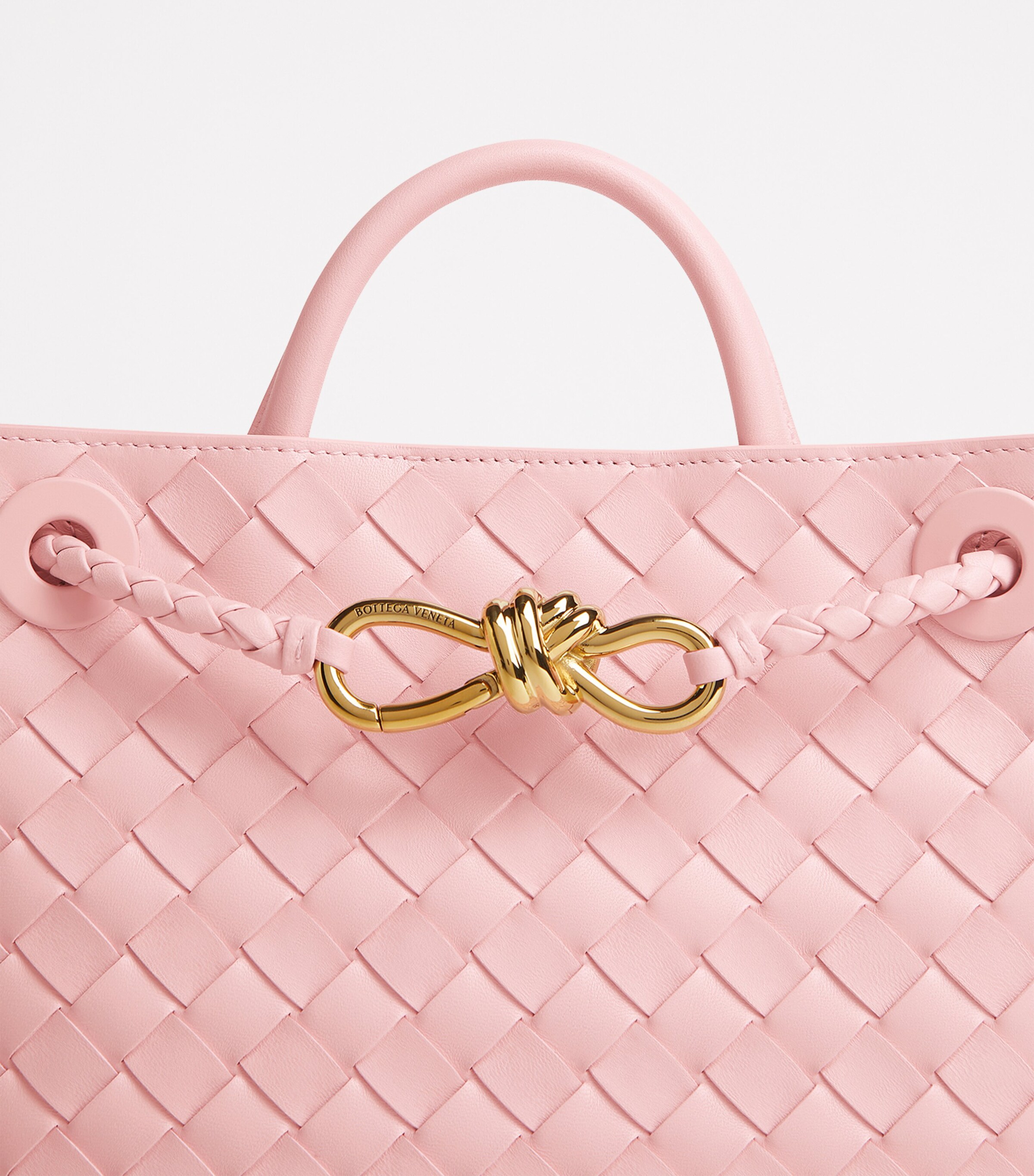 Bottega Veneta Small Lambskin Andiamo Shoulder Bag Image 3