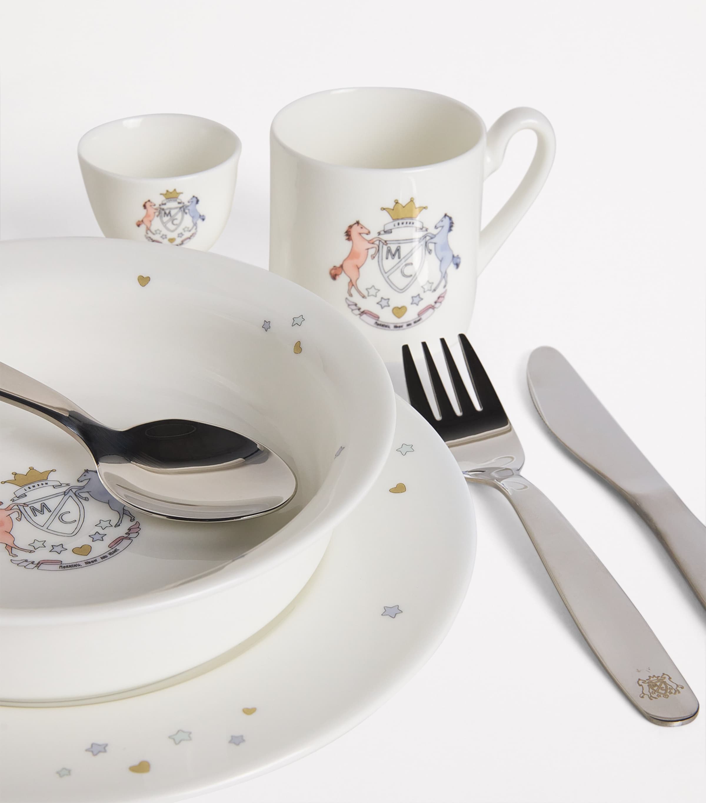 The Crest Collection Breakfast Suitcase Set MILKY WHITE Image 4