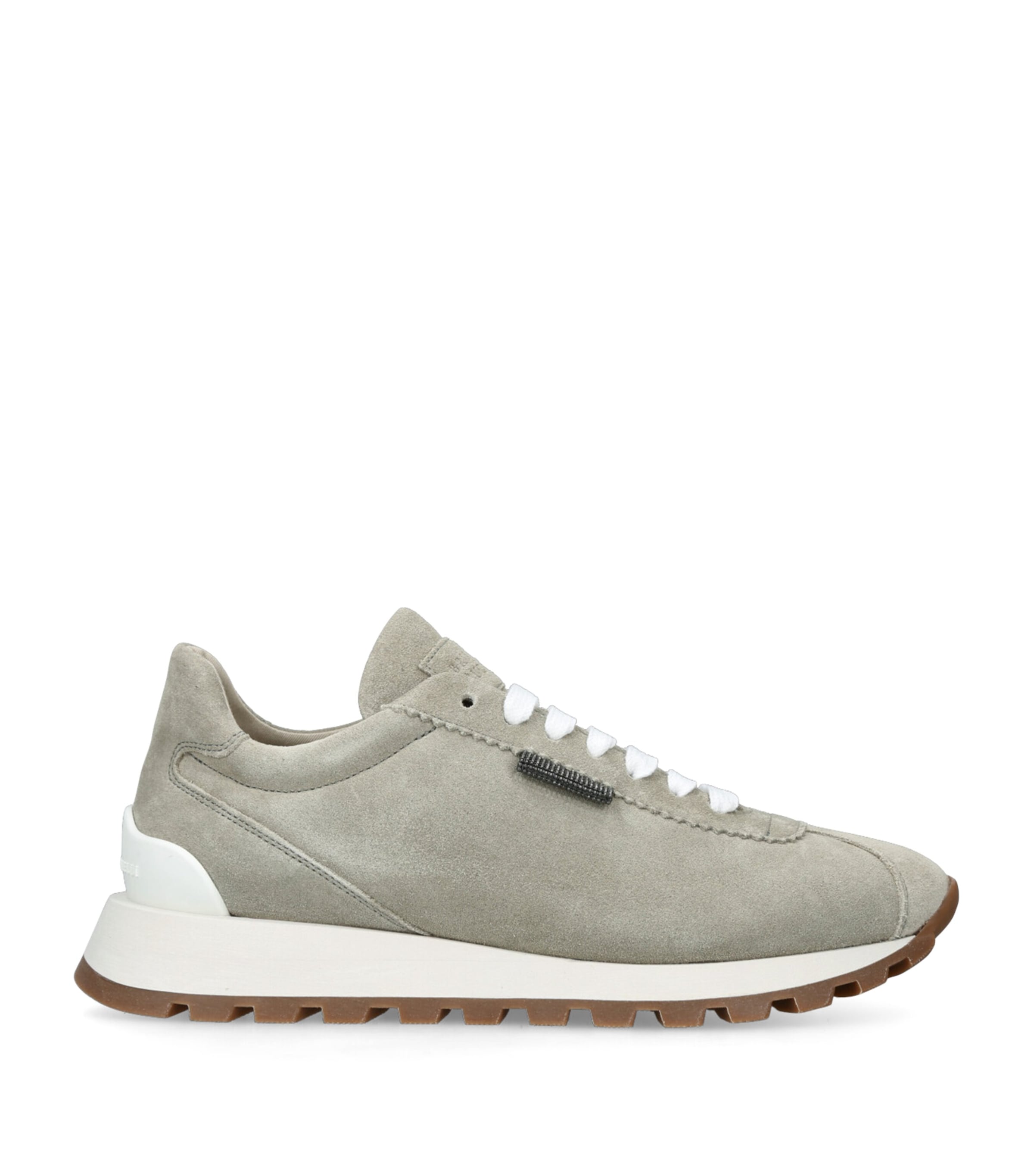 Brunello Cucinelli Sneakers With Iconic Embellishments In Green