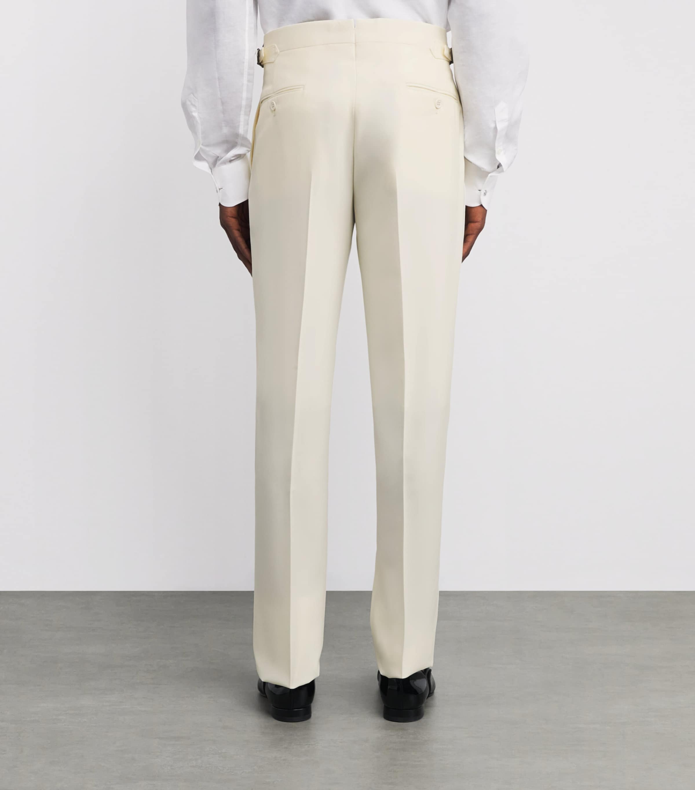 Wool Tuxedo Trousers NATURAL Image 4