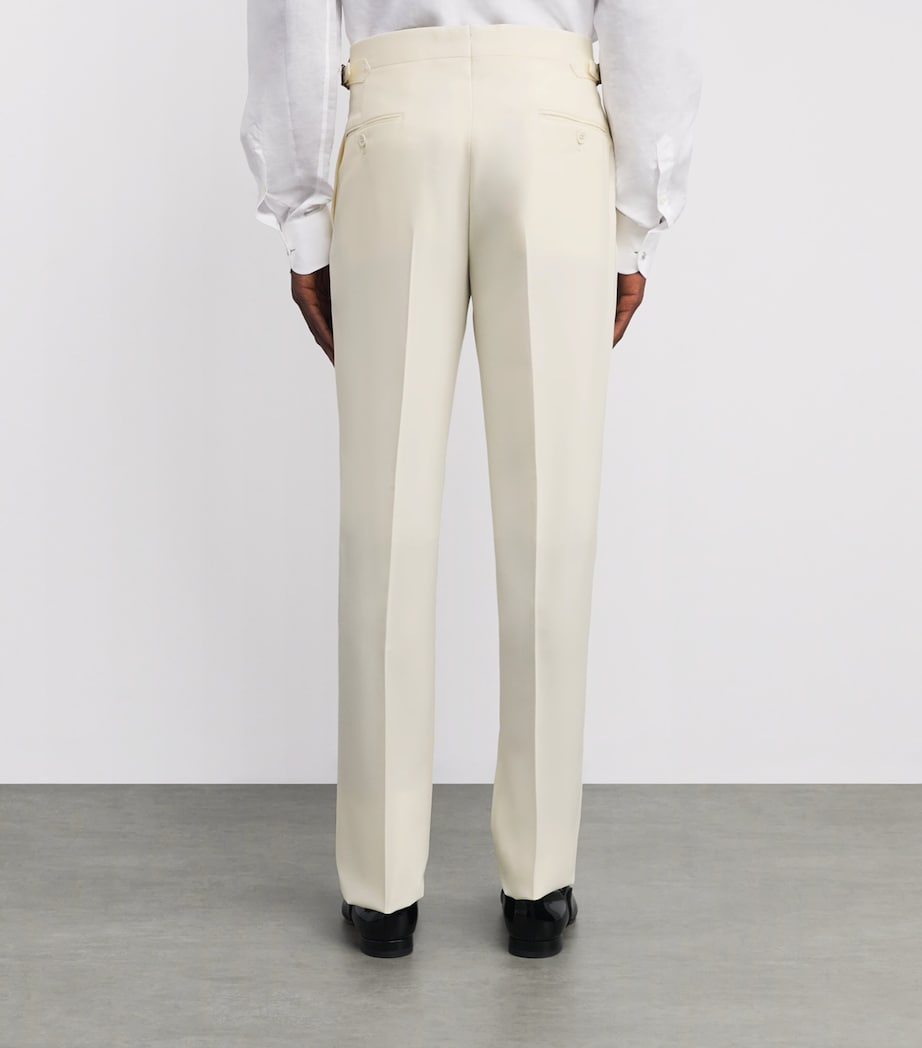 Wool Tuxedo Trousers NATURAL Image 4