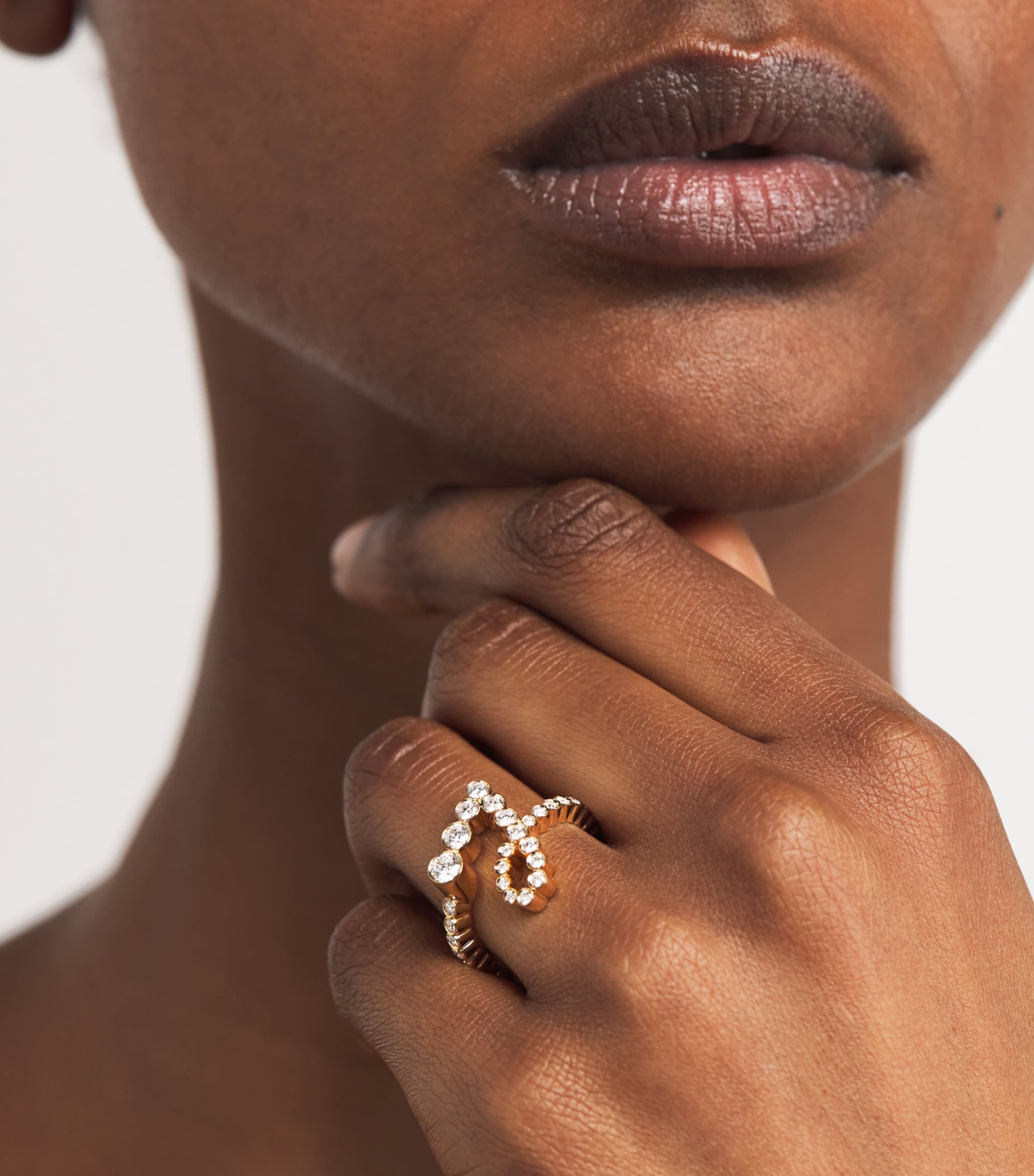 Yellow Gold and Diamond Ensemble ‘J’ Ring YELLOW GOLD Image 2