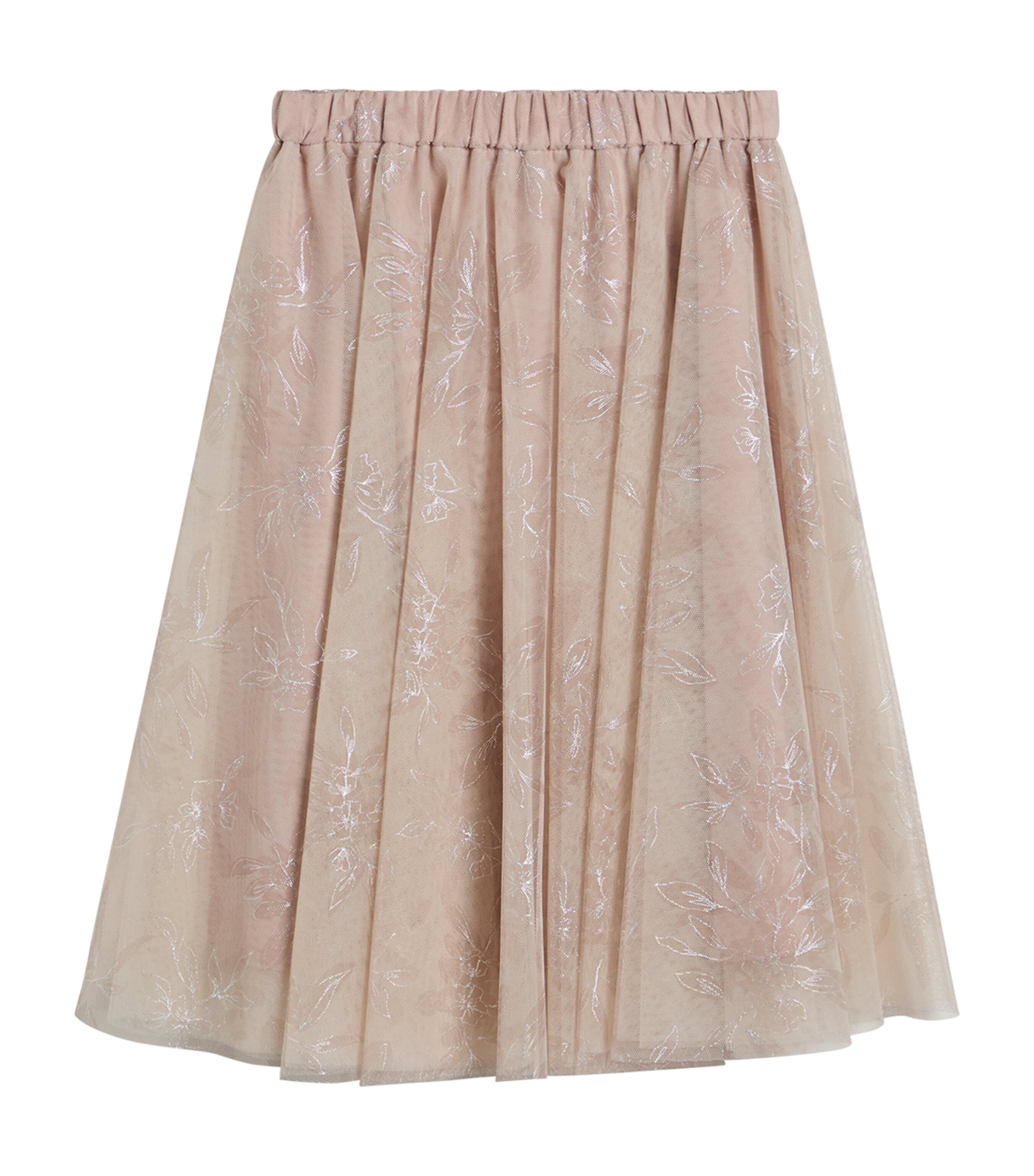 Brunello Cucinelli Tulle Skirt In Pink