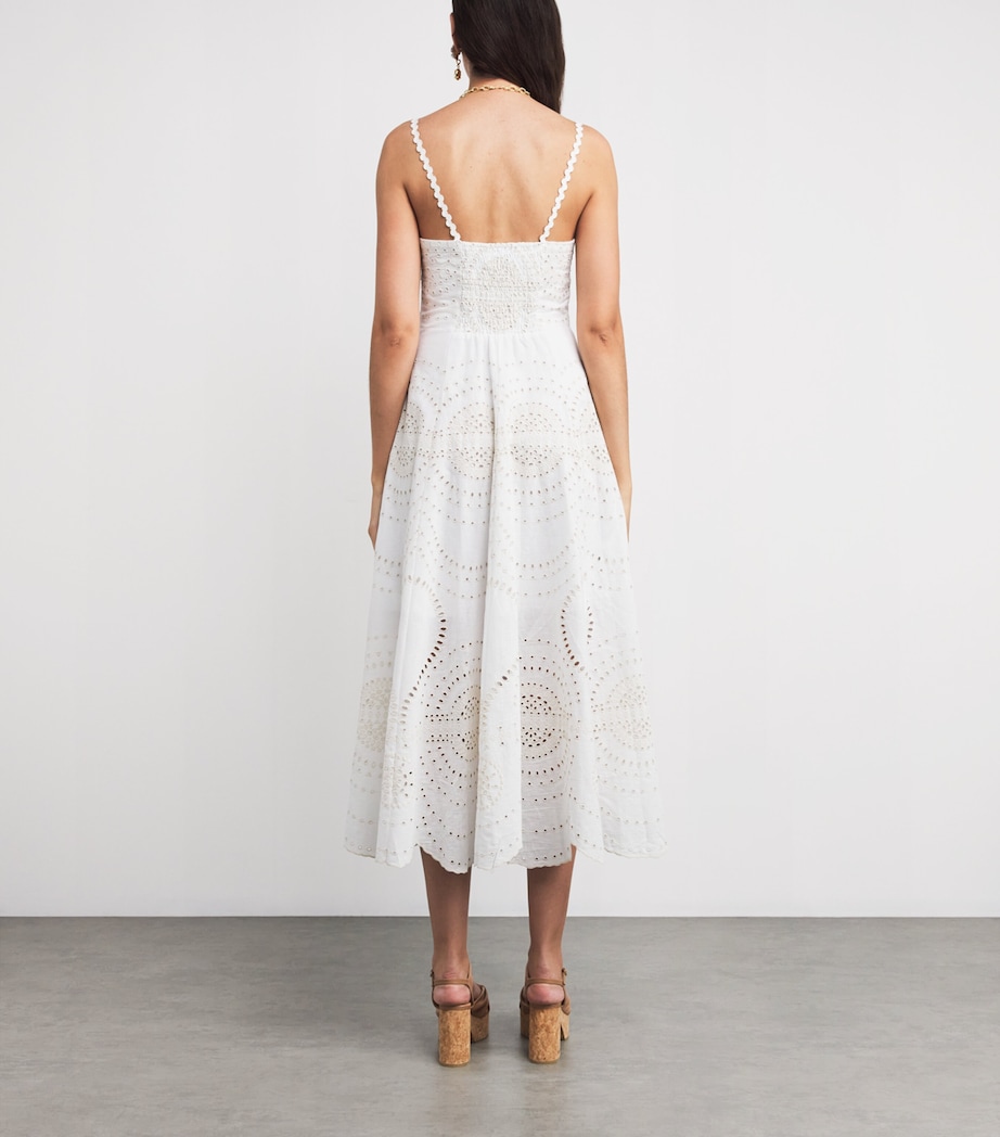 Broderie Anglaise Catta Maxi Dress IVORY NEL�M Image 3