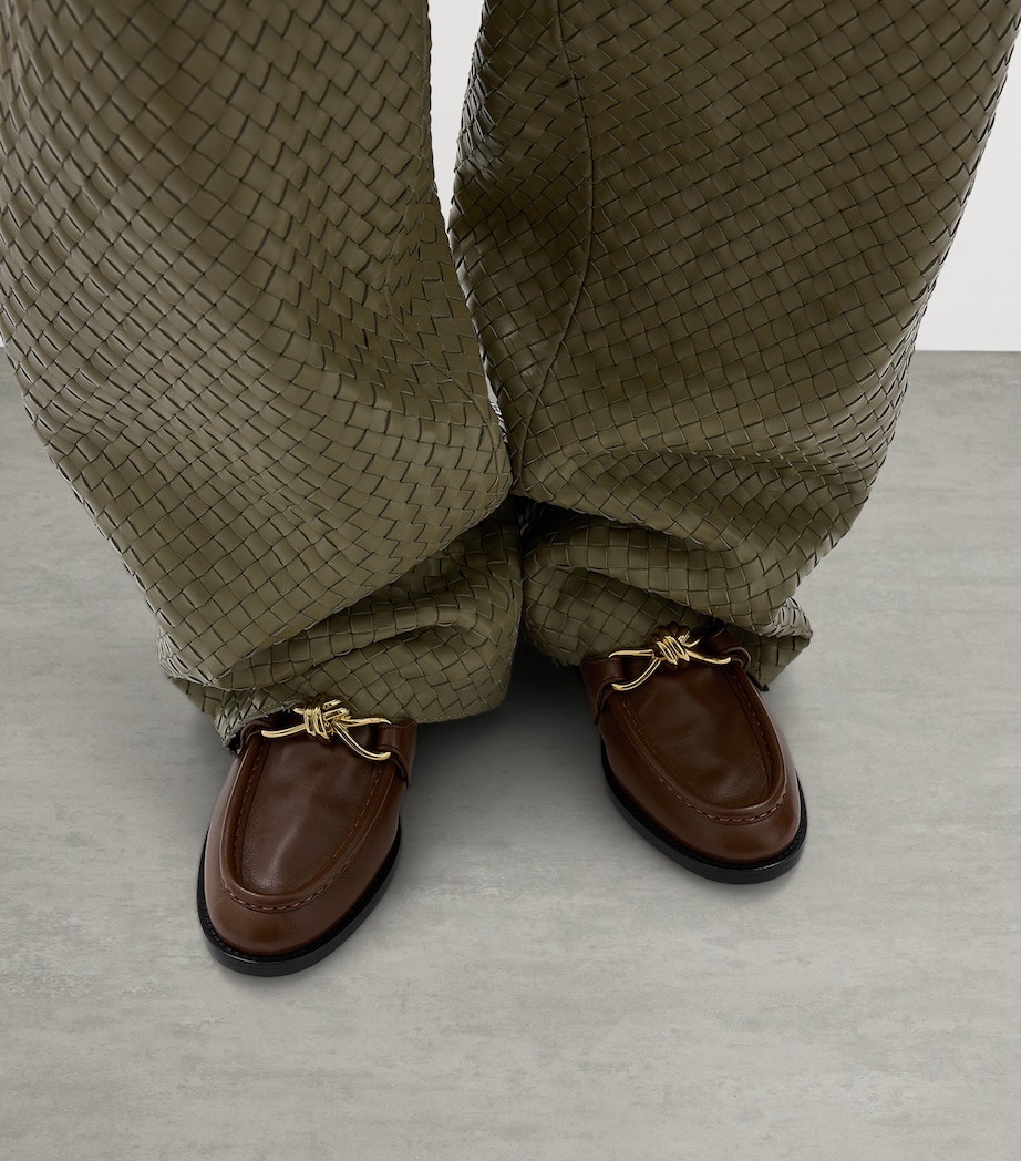 Bottega Veneta Leather Astaire Loafers Image 2