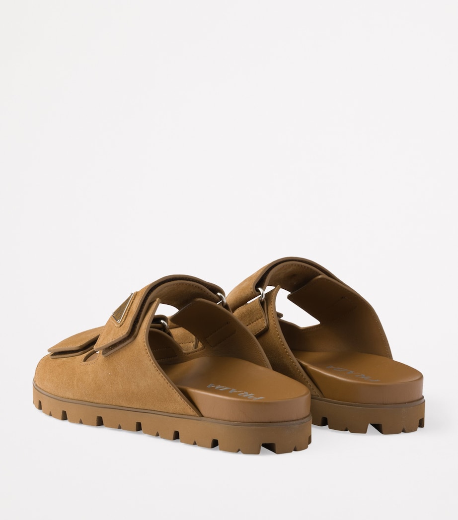 Suede Triangle Sandals F0401 Image 4