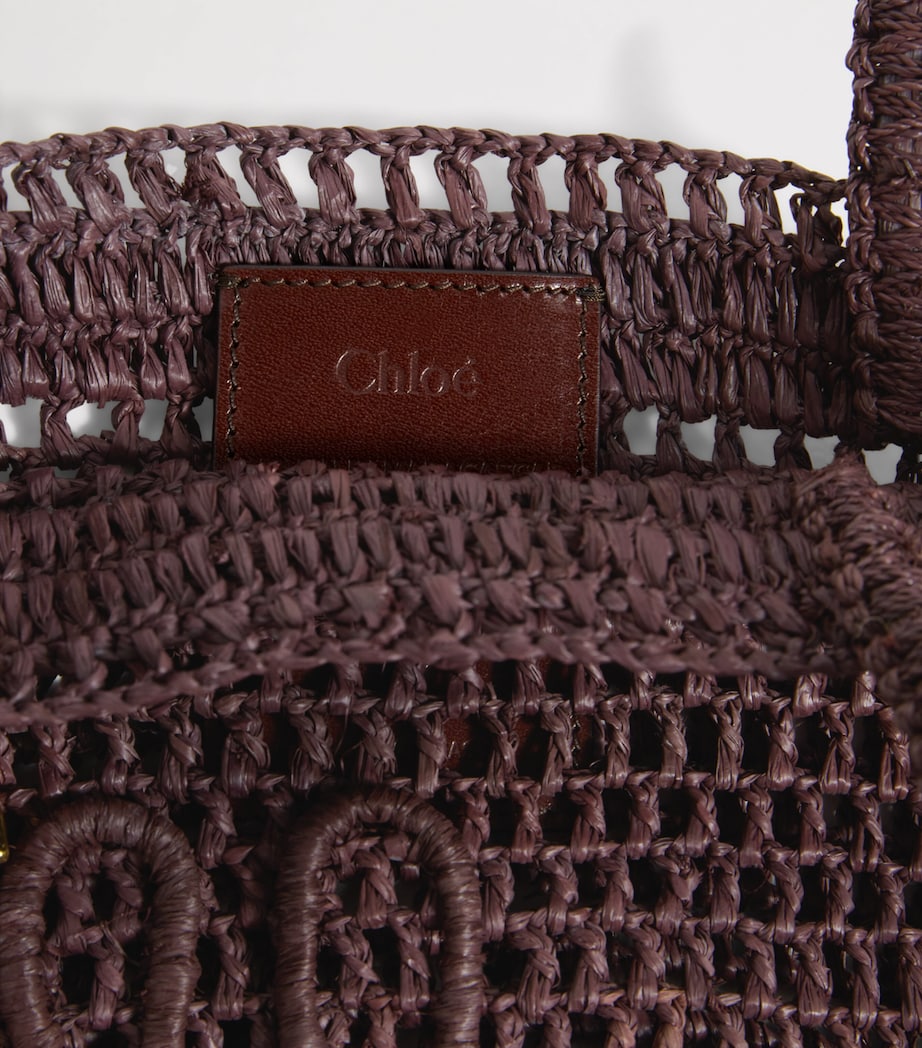 Small Raffia Summer Banana Tote Bag KOHL BROWN Image 4