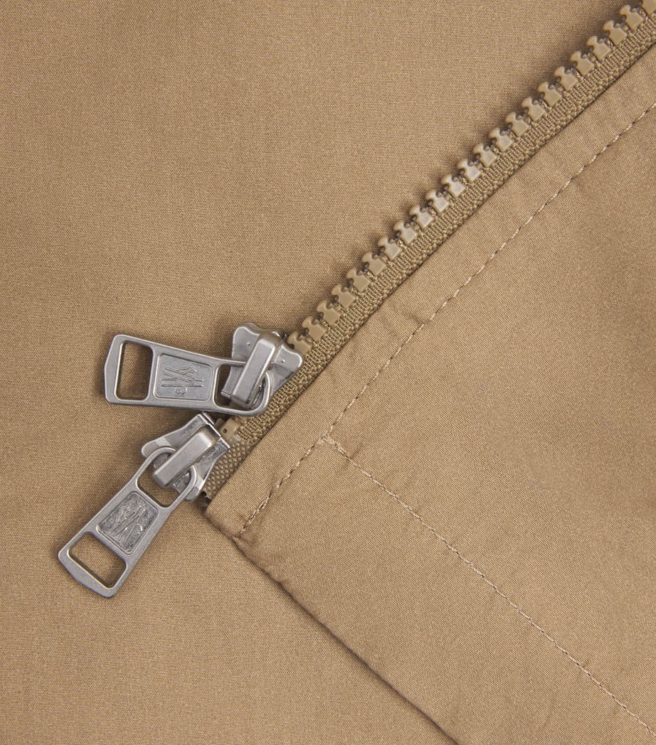 Moncler Mens Cotton Poplin Zip-Up Shirt Image 6