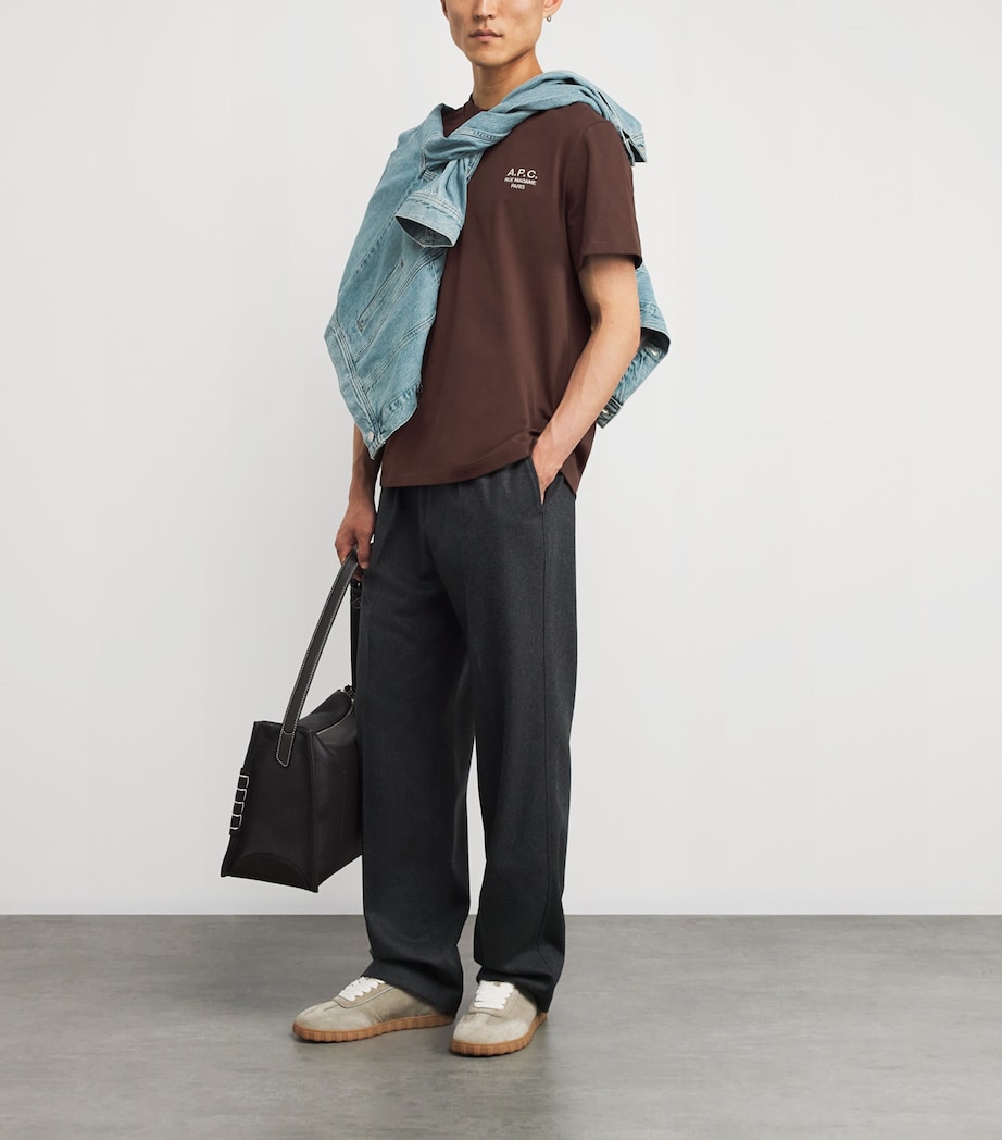 Cotton Logo T-Shirt TCA ECRU BROWN Image 2