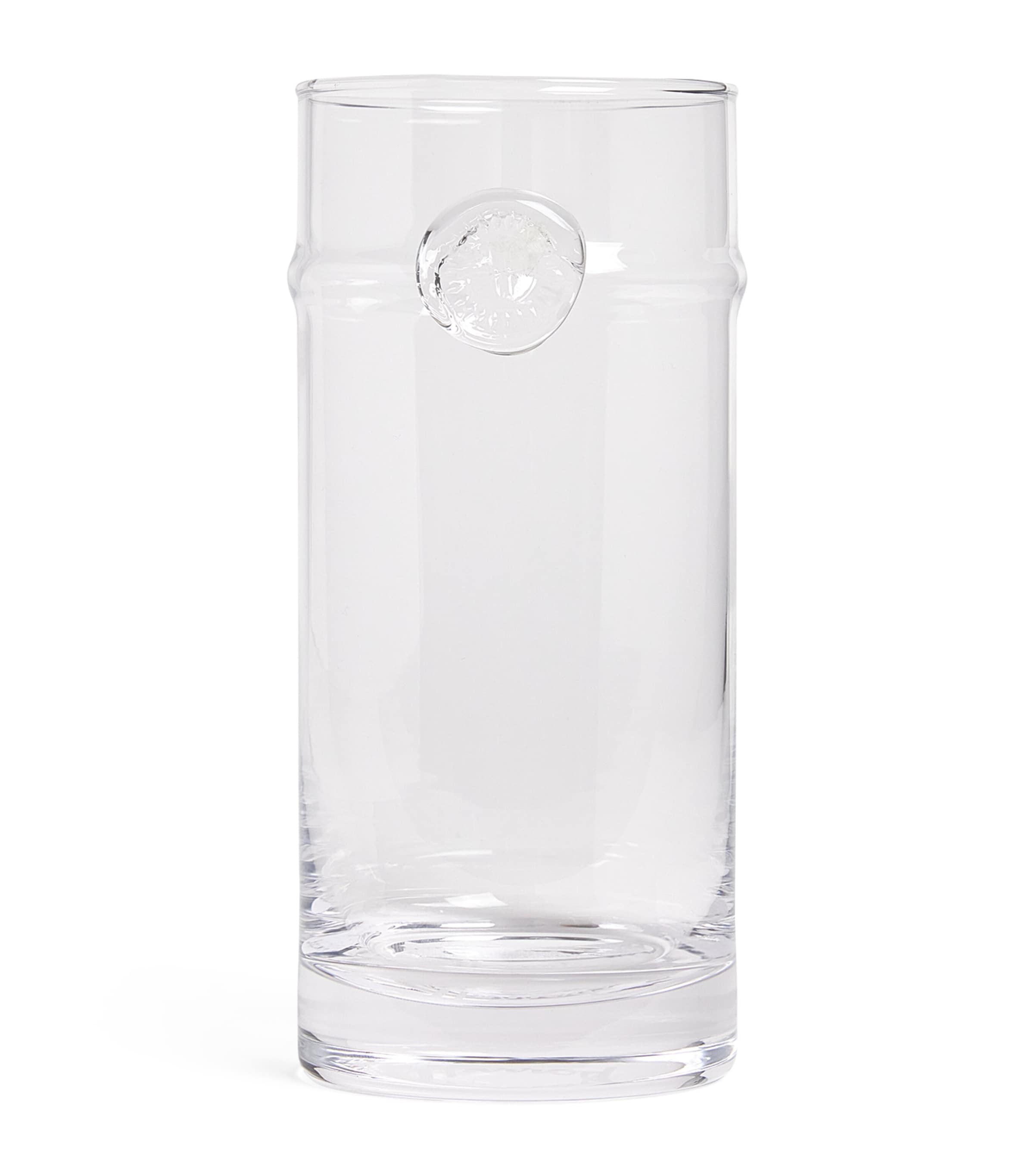 Harrods Glass Emblem Highball Glass In Transparent