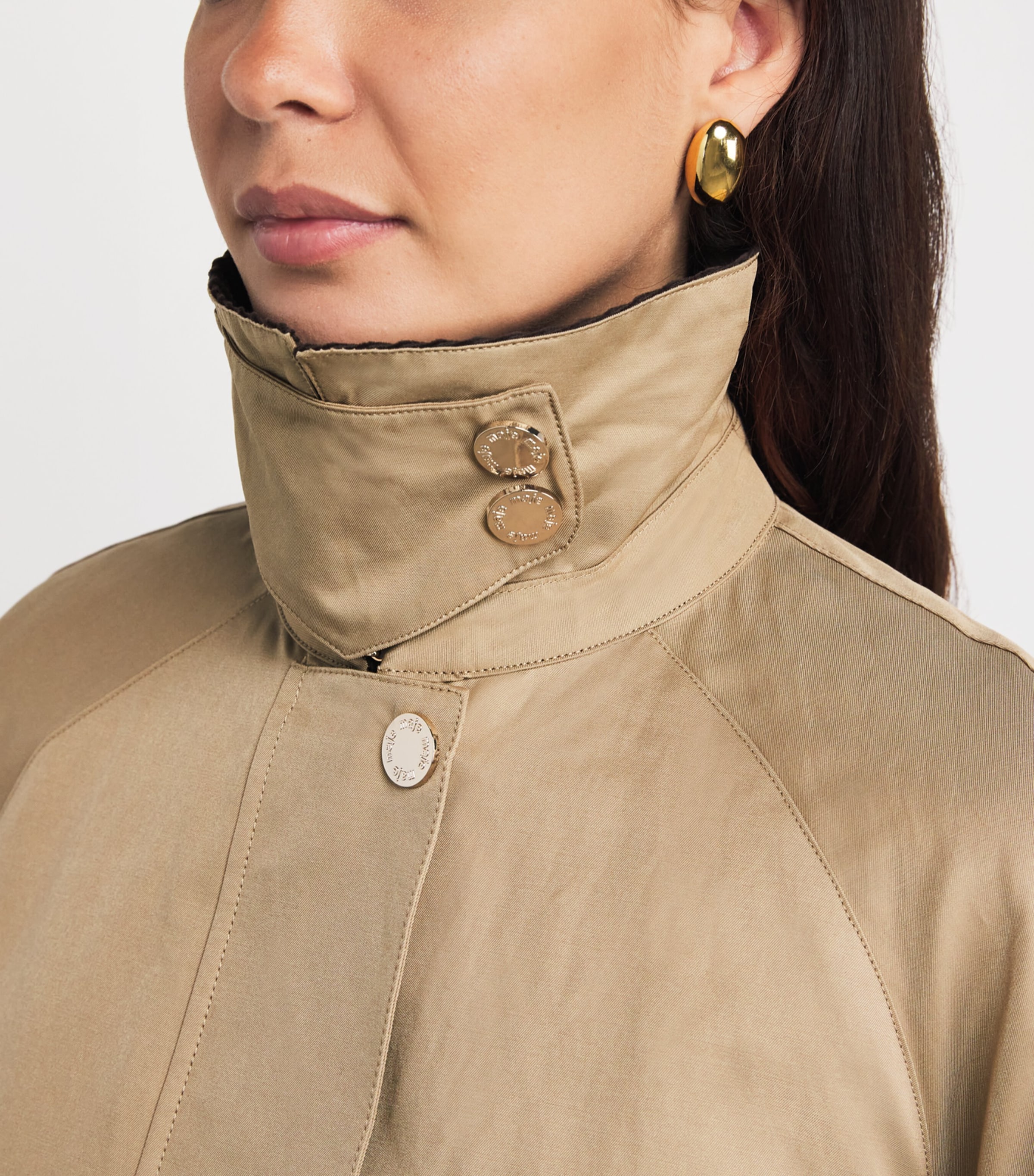 Detachable-Lining Chore Jacket CAMEL Image 6