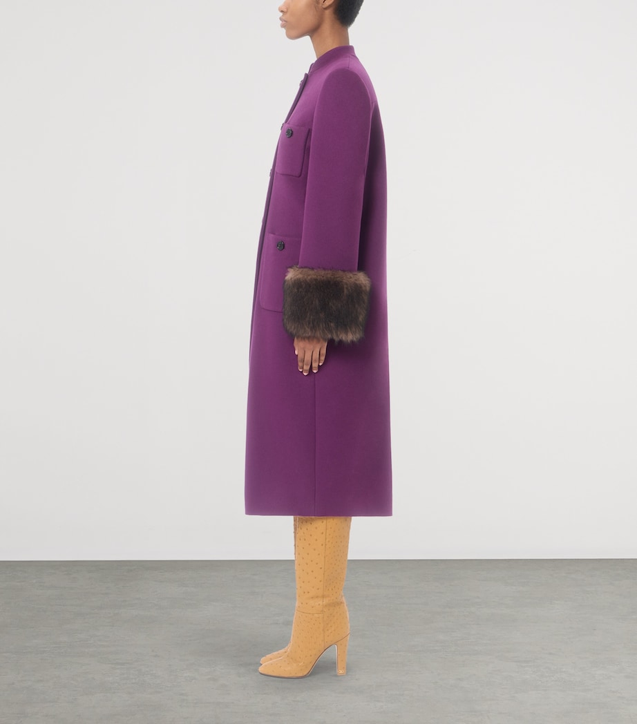 Valentino Womens Virgin Wool-Cashmere Coat Image 4