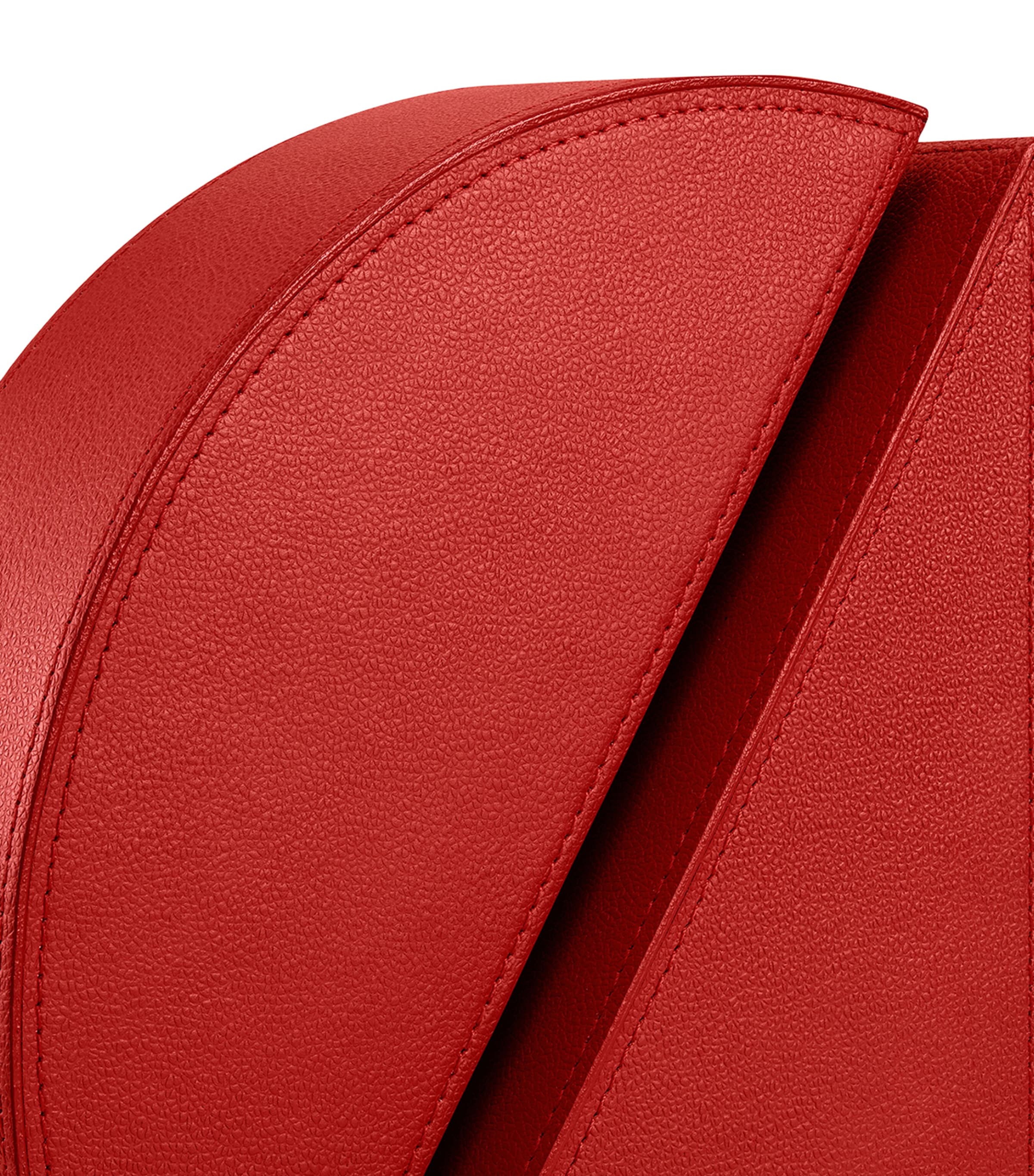 Leather Right Cubist Bookend RED Image 5