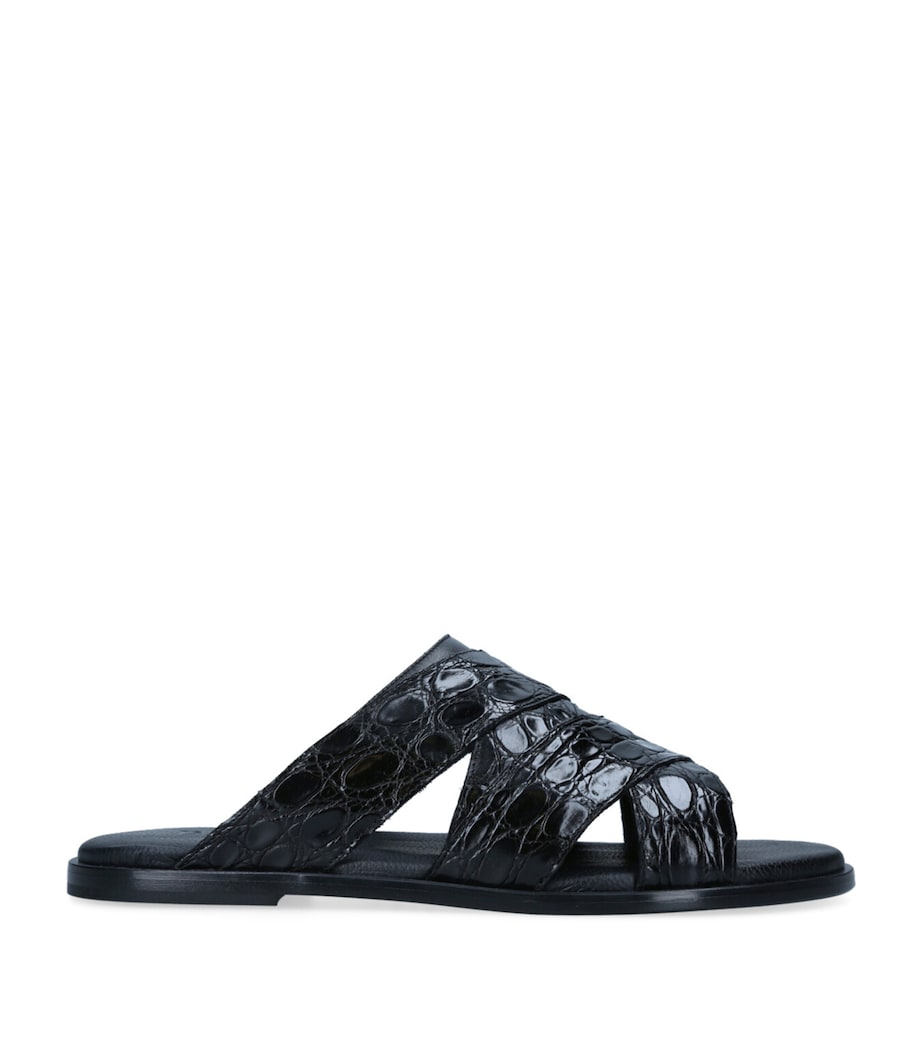 Leather Sandals BLACK Image 3