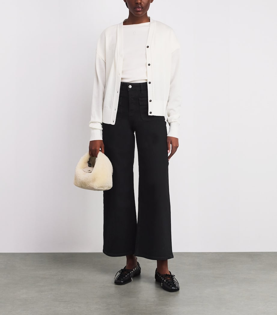 High-Rise Straight Jeans BLACK Image 2