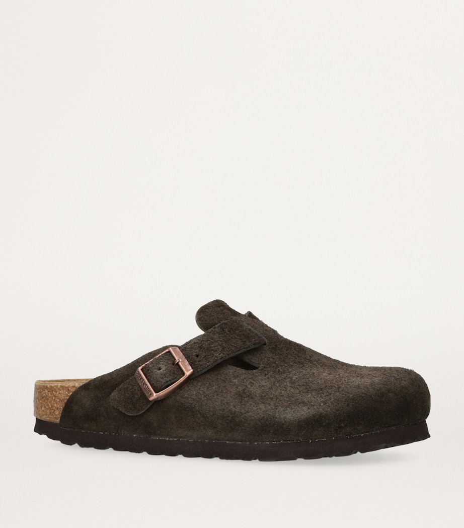 Suede Boston Clogs DARK BROWN Image 3