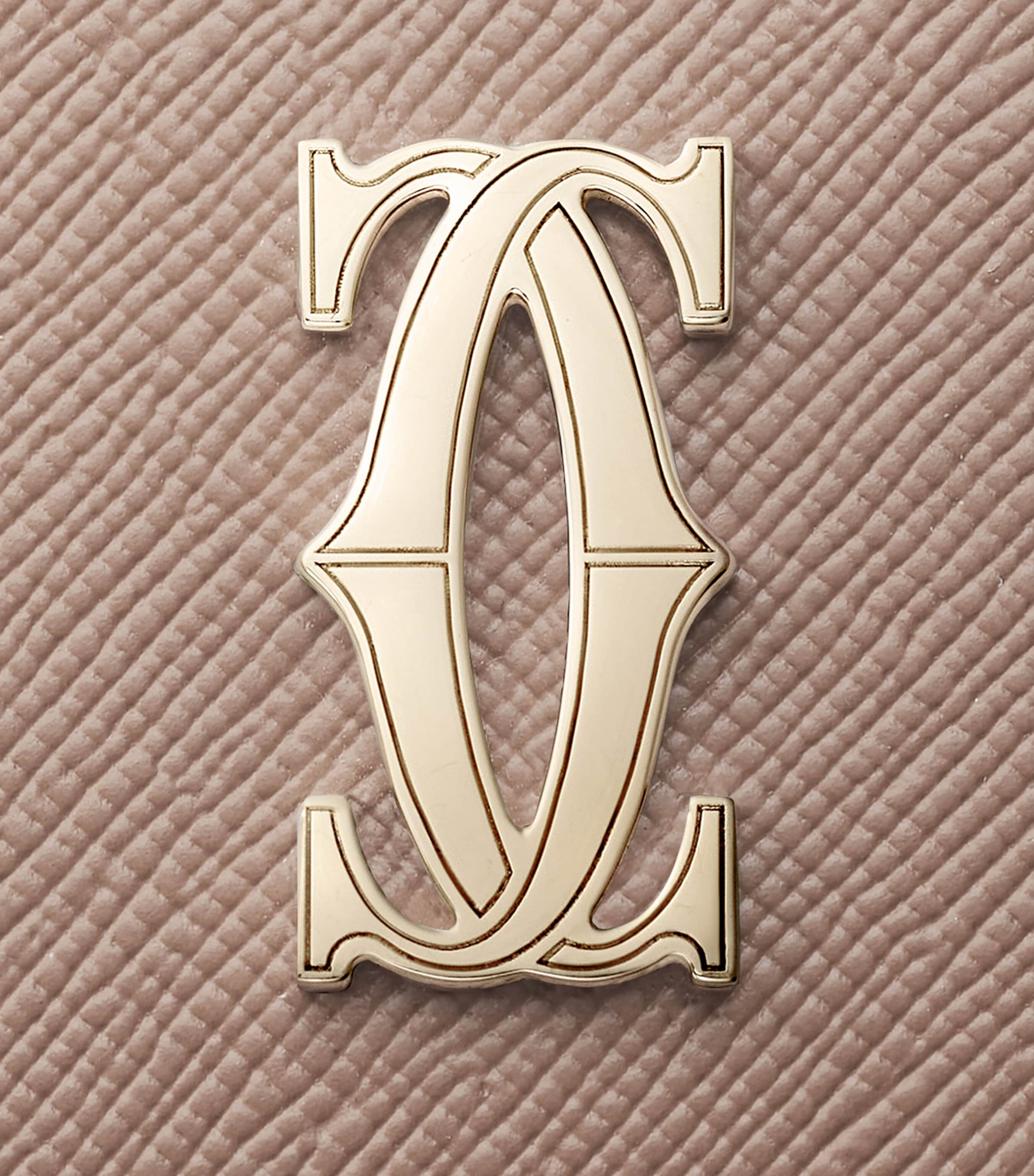 Leather C de Cartier Simple Card Holder CLAY Image 5