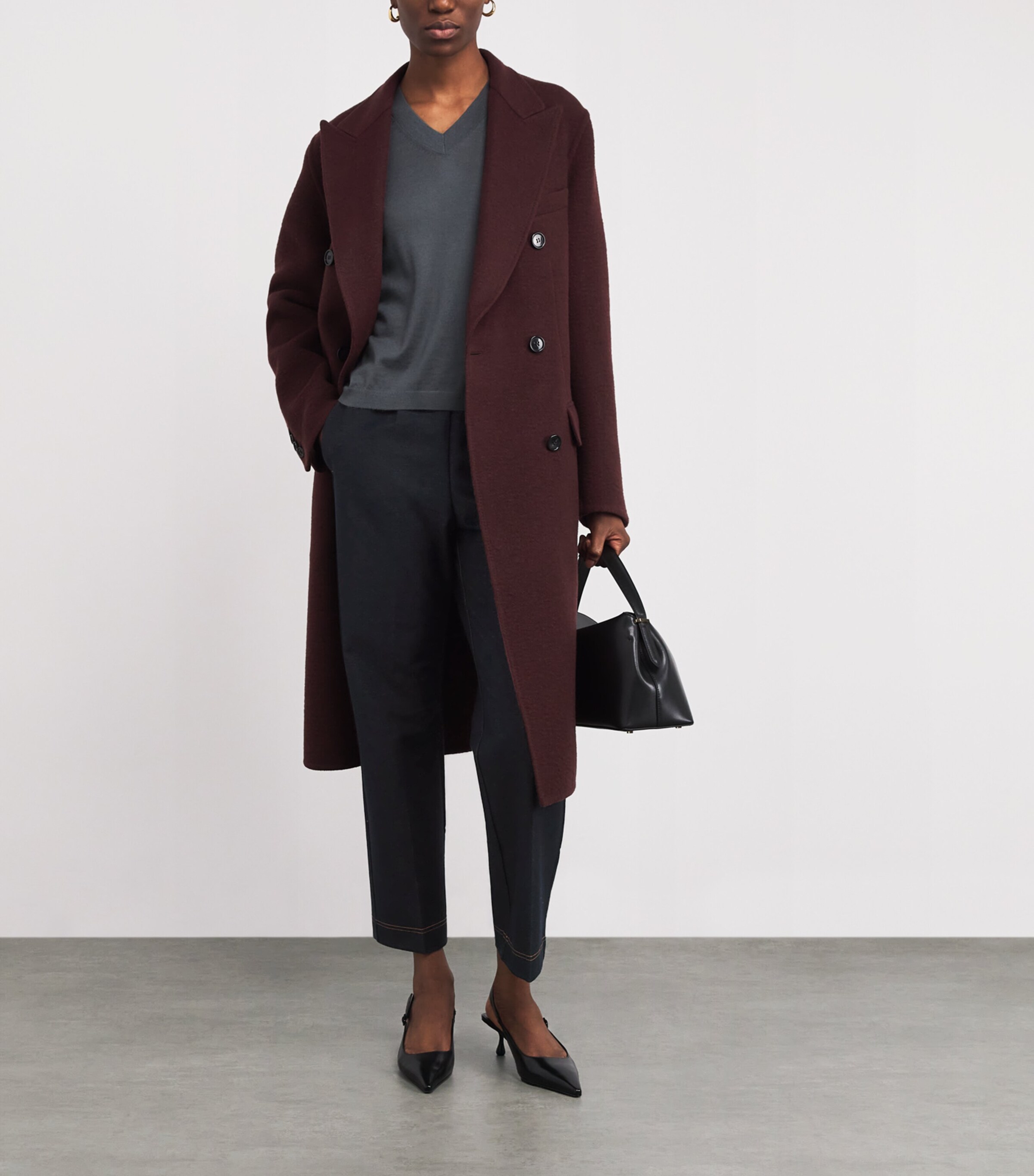 Cotton-Blend Straight Trousers 003 MIDNIGHT BLUE Image 2