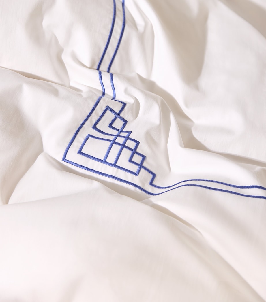 Trawden Super King Duvet Cover Set (260cm x 220cm) WHITE Image 6