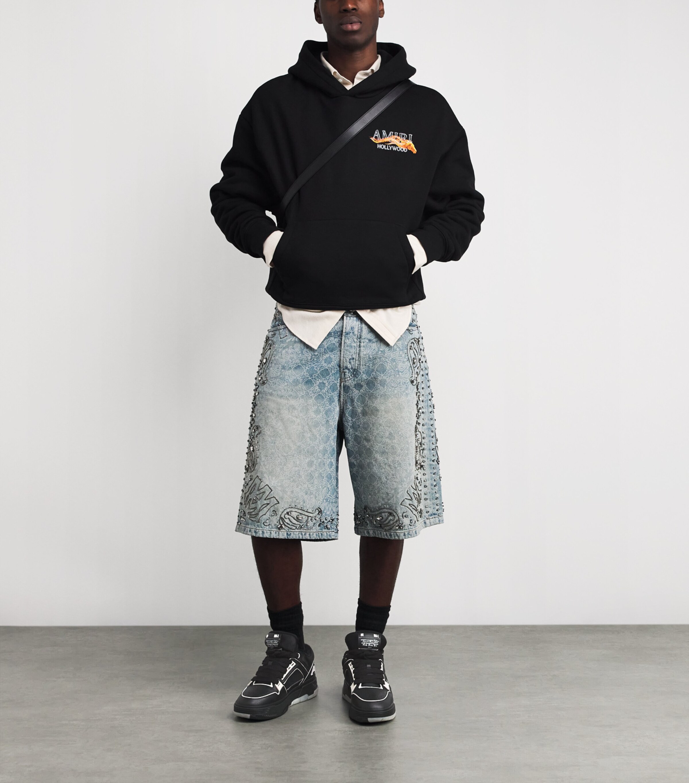 AMIRI Leather MA-1 Sneakers Black Image 2