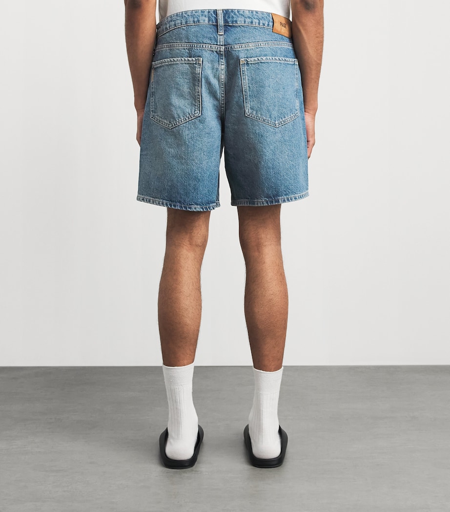 PAIGE Mens Darnell Denim Shorts Scooter Image 5