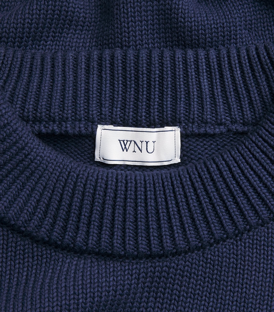 Wool Devon Sweater NAVY Image 5