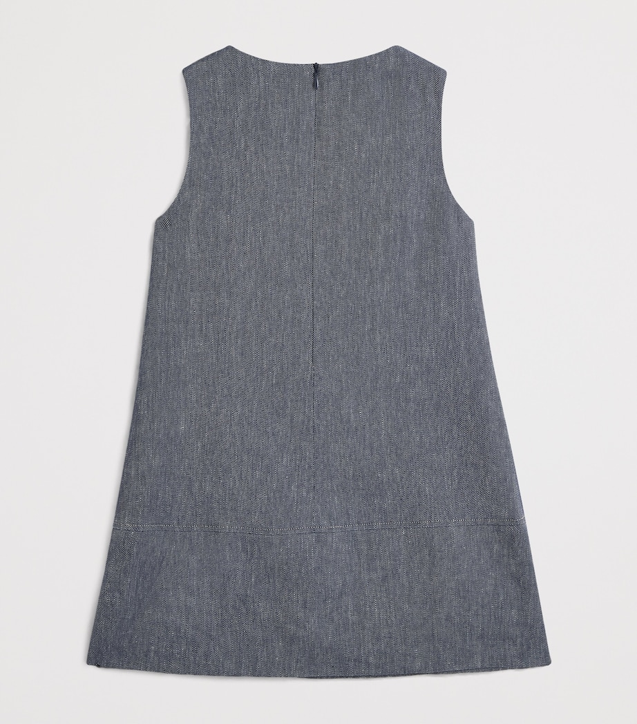 Linen-Cotton Dress (4-14 Years) FOLKSTONE GRAY Image 2