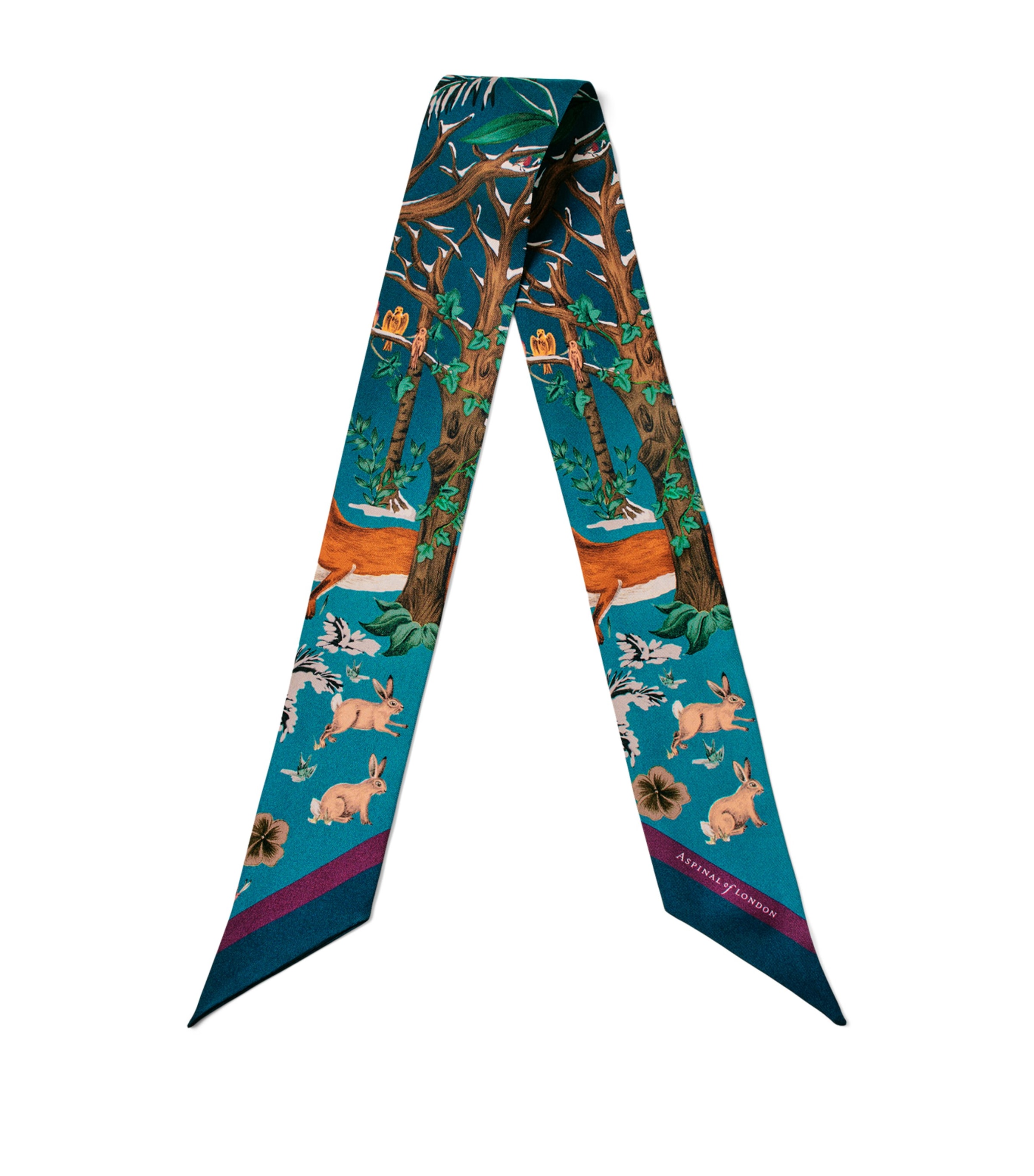 Skinny Silk Woodland Scarf MULTI Image 1
