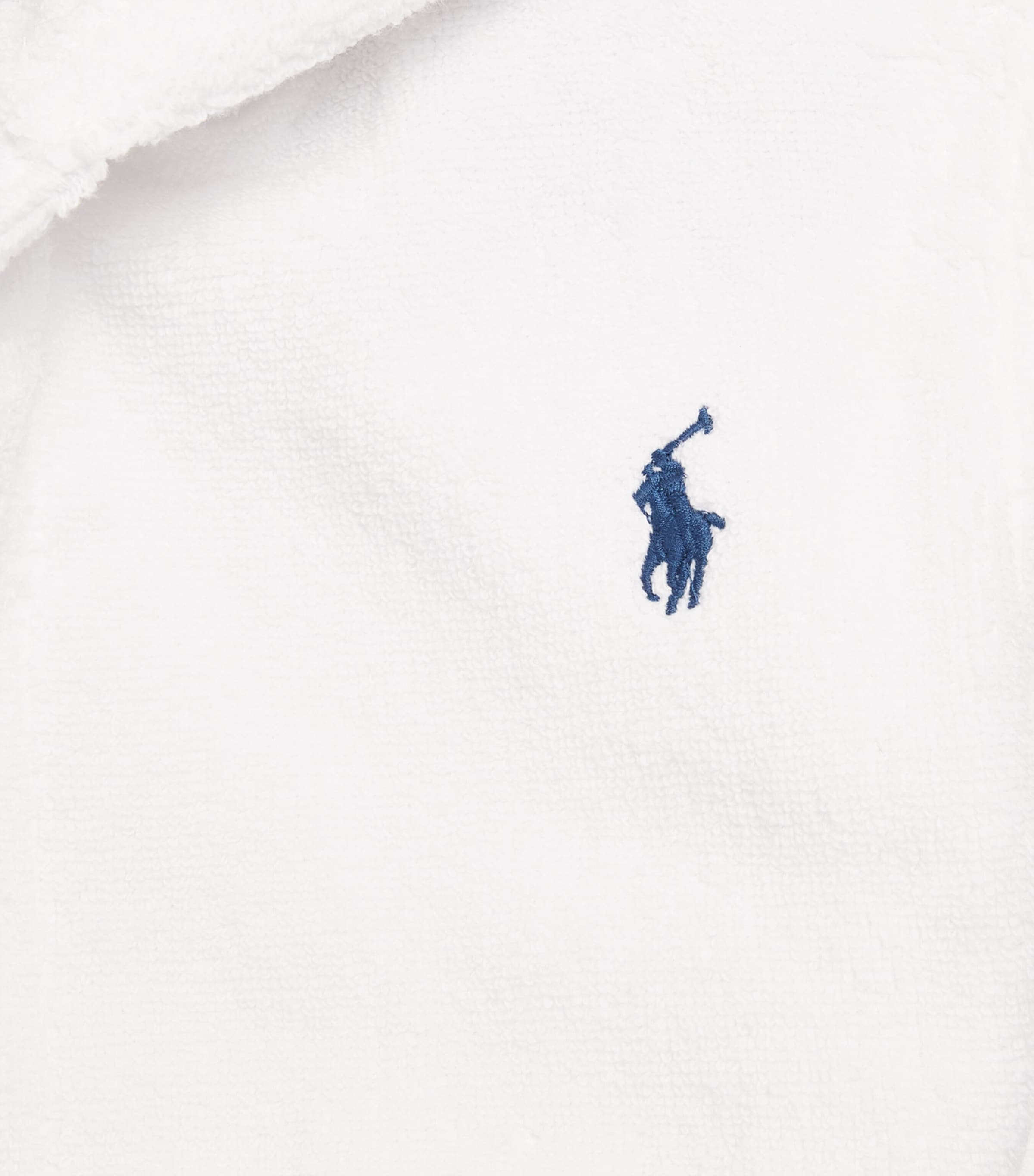 Cotton Terry Hooded Robe (4-6 Years) WHITE Image 3