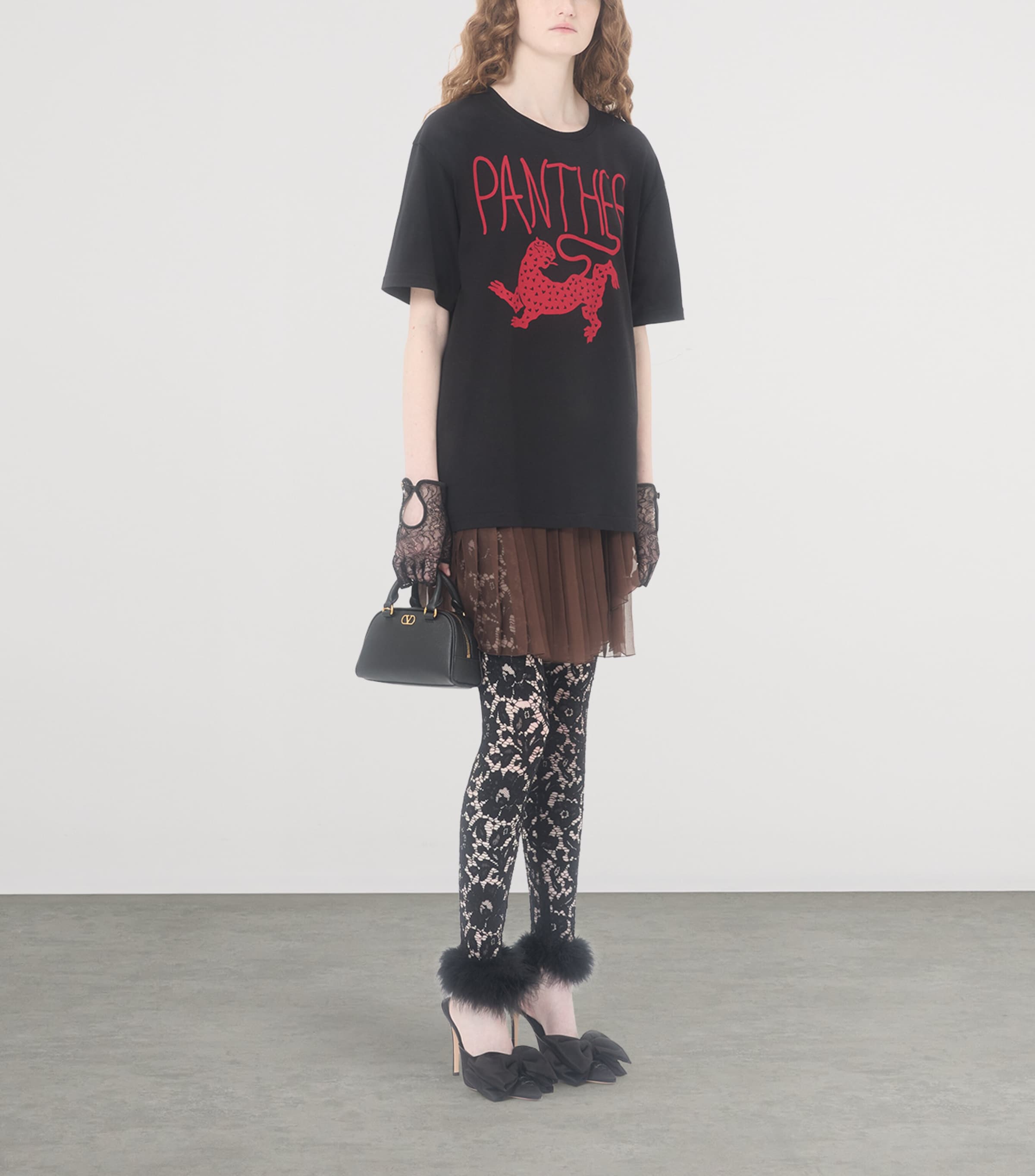 Mini Grained Leather VLogo Signature Top-Handle Bag 0NO Image 6