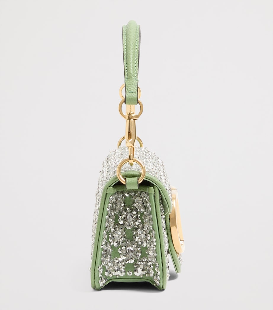 Valentino Garavani Small Embellished Locò Shoulder Bag Image 3