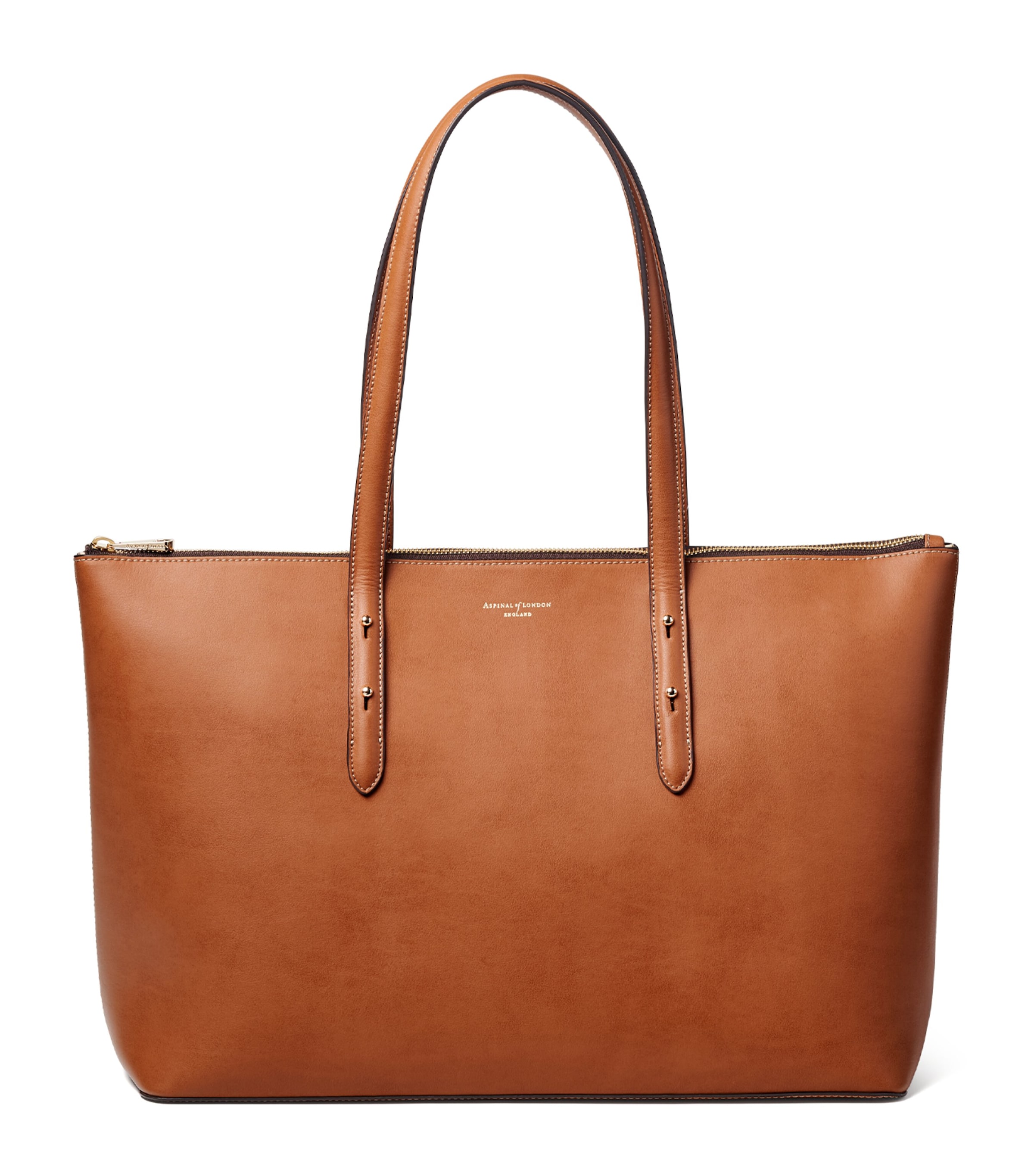 Aspinal Of London Leather Regent Tote Bag In Brown