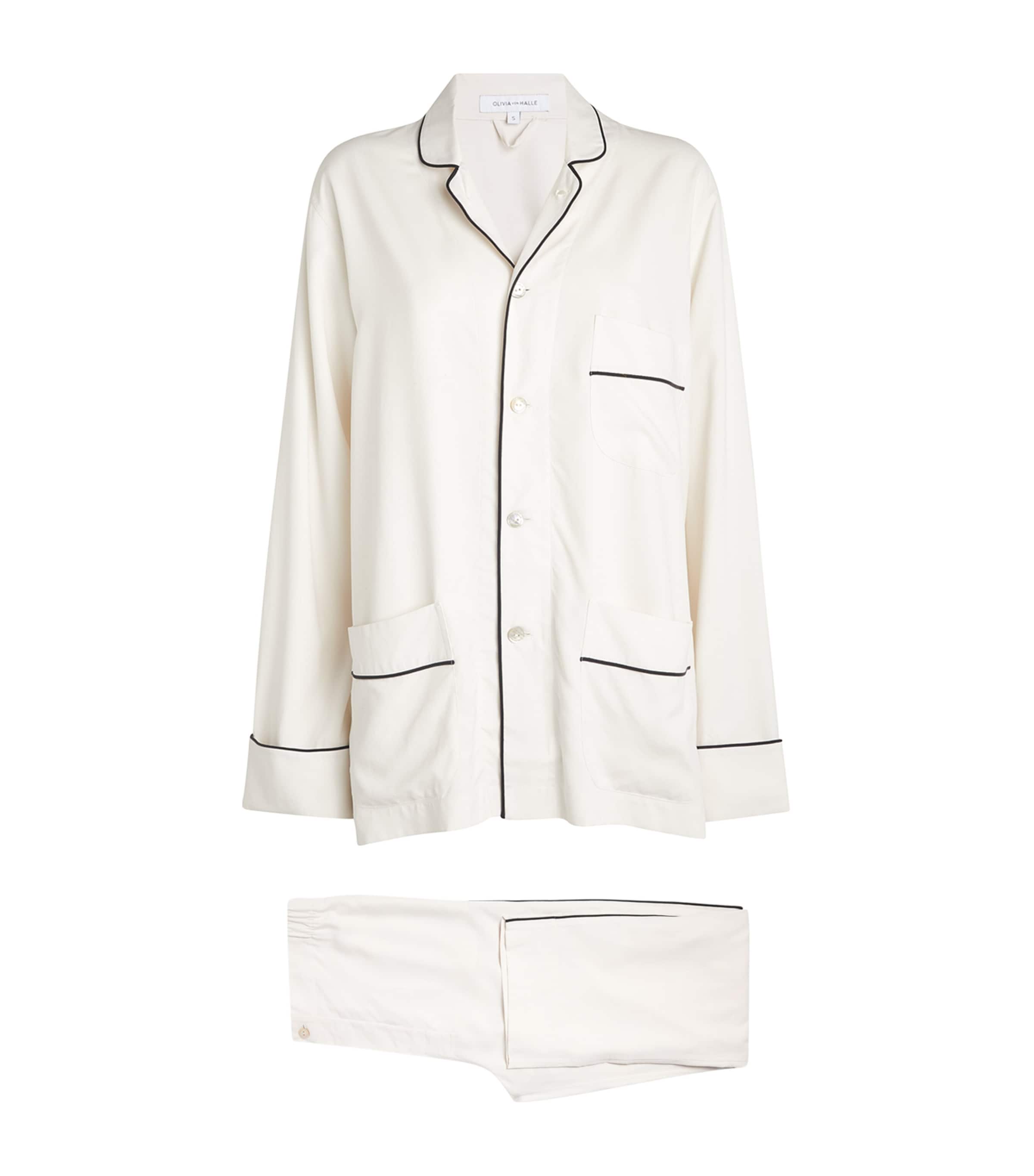 OLIVIA VON HALLE SILK LAURENT PYJAMA SET
