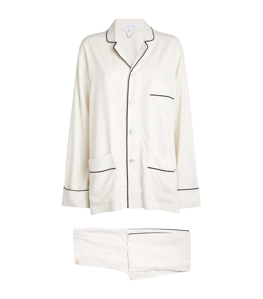 Silk Laurent Pyjama Set IVORY Image 1