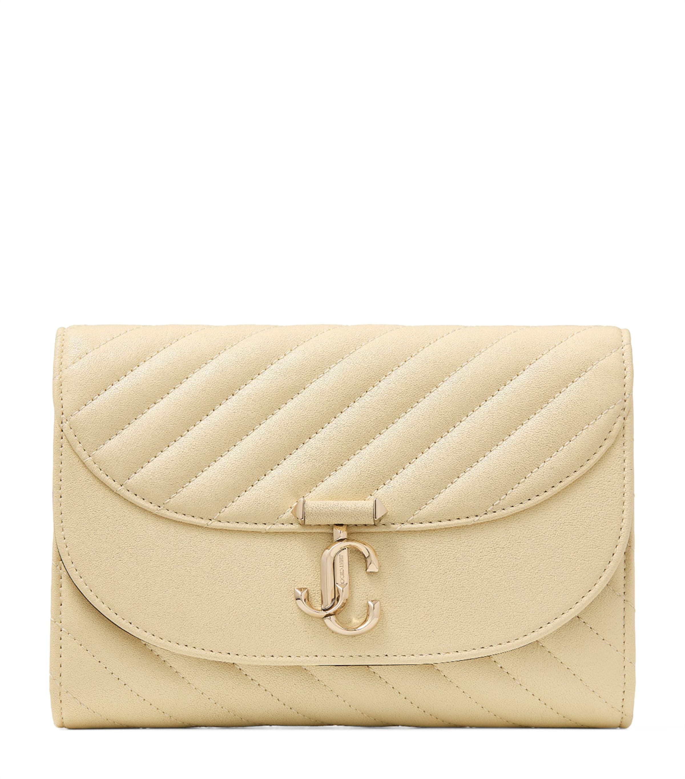 Jimmy Choo Quilted Metallic-leather Clutch Bag