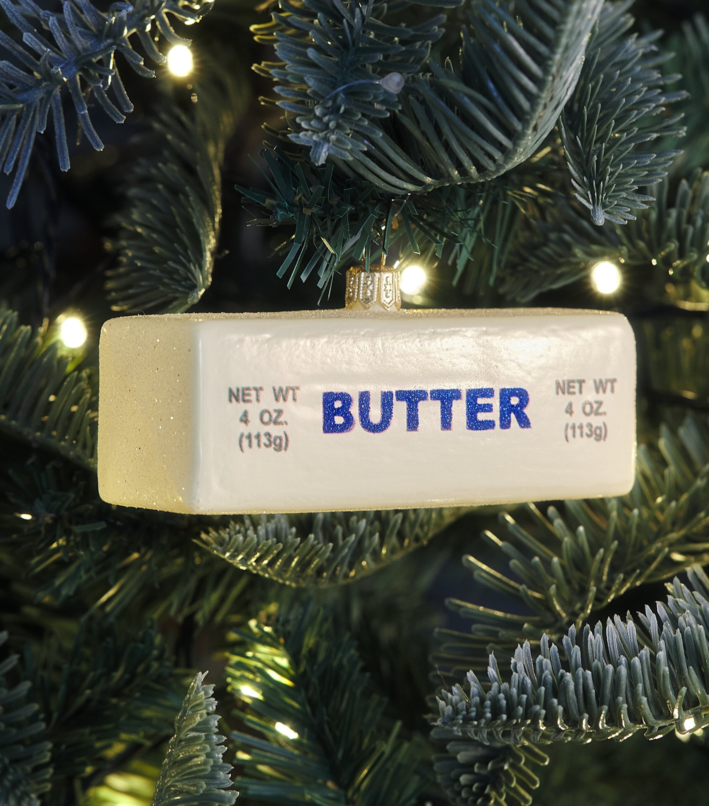 Harrods Glass Butter Tree Decoration Image 3