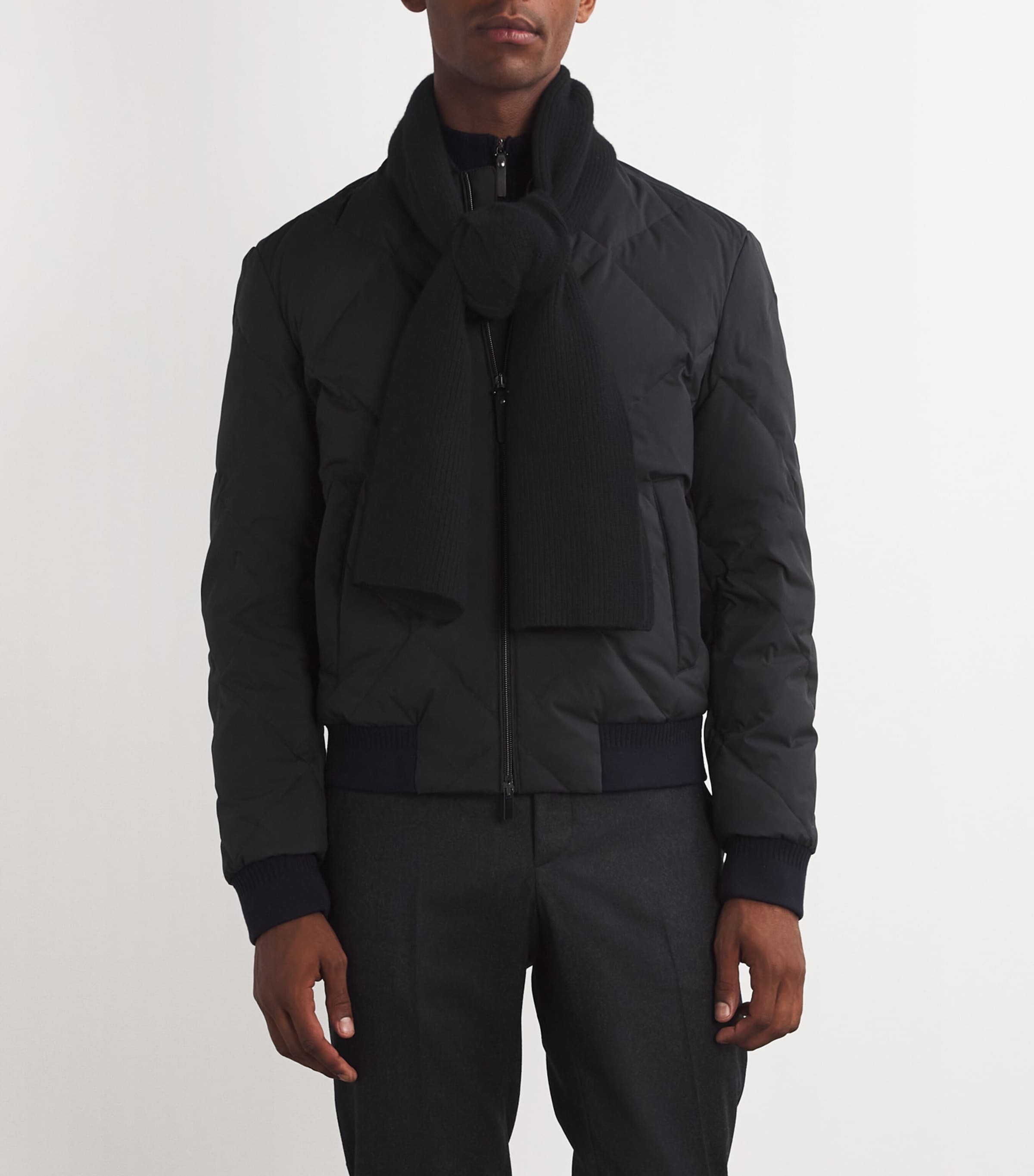 Cashmere Scarf BKAA BLACK Image 4