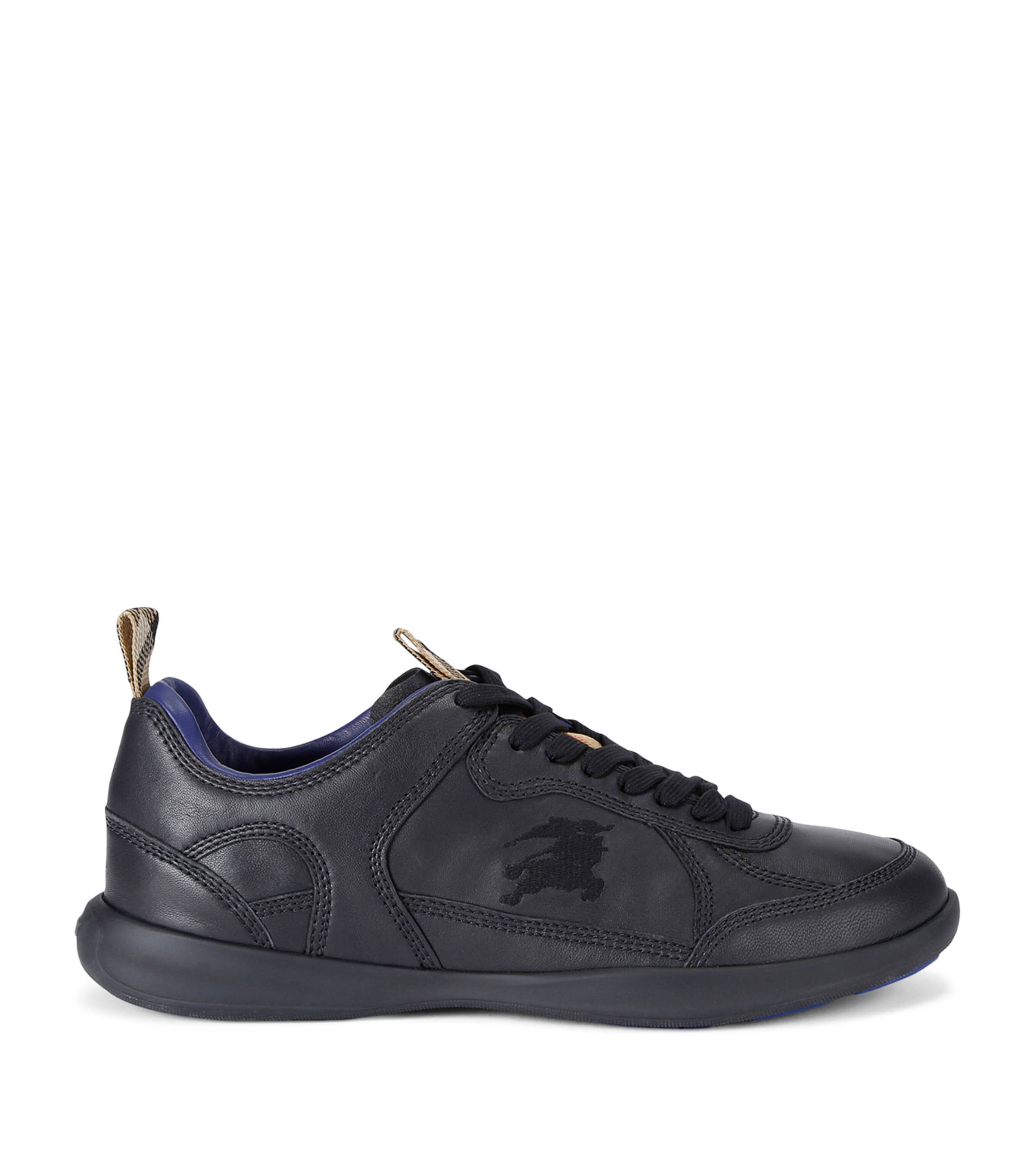 Shop Burberry Leather Matrix Sneakers