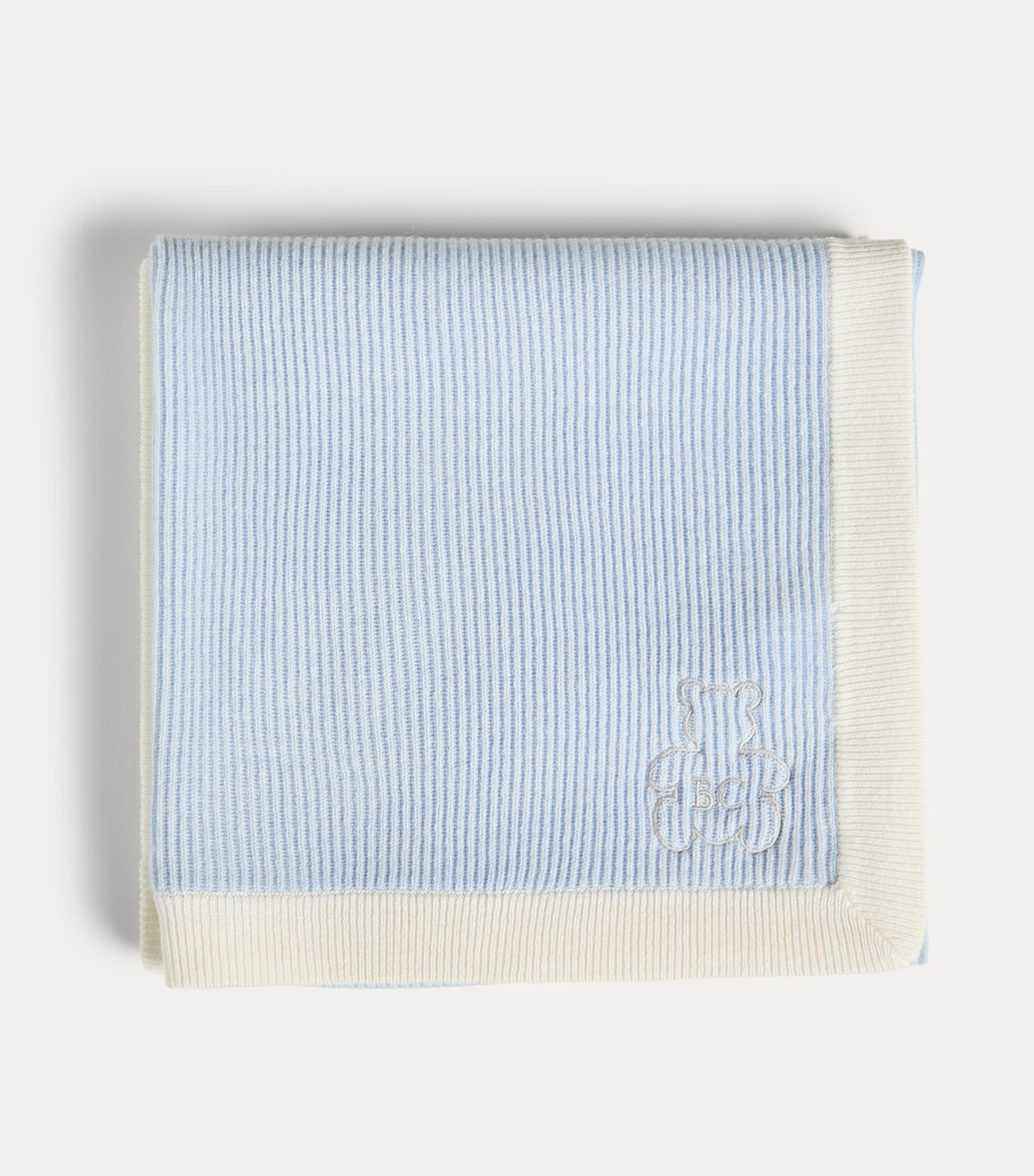 Brunello Cucinelli Kids Cashmere Embroidered Bernie Blanket Image 2