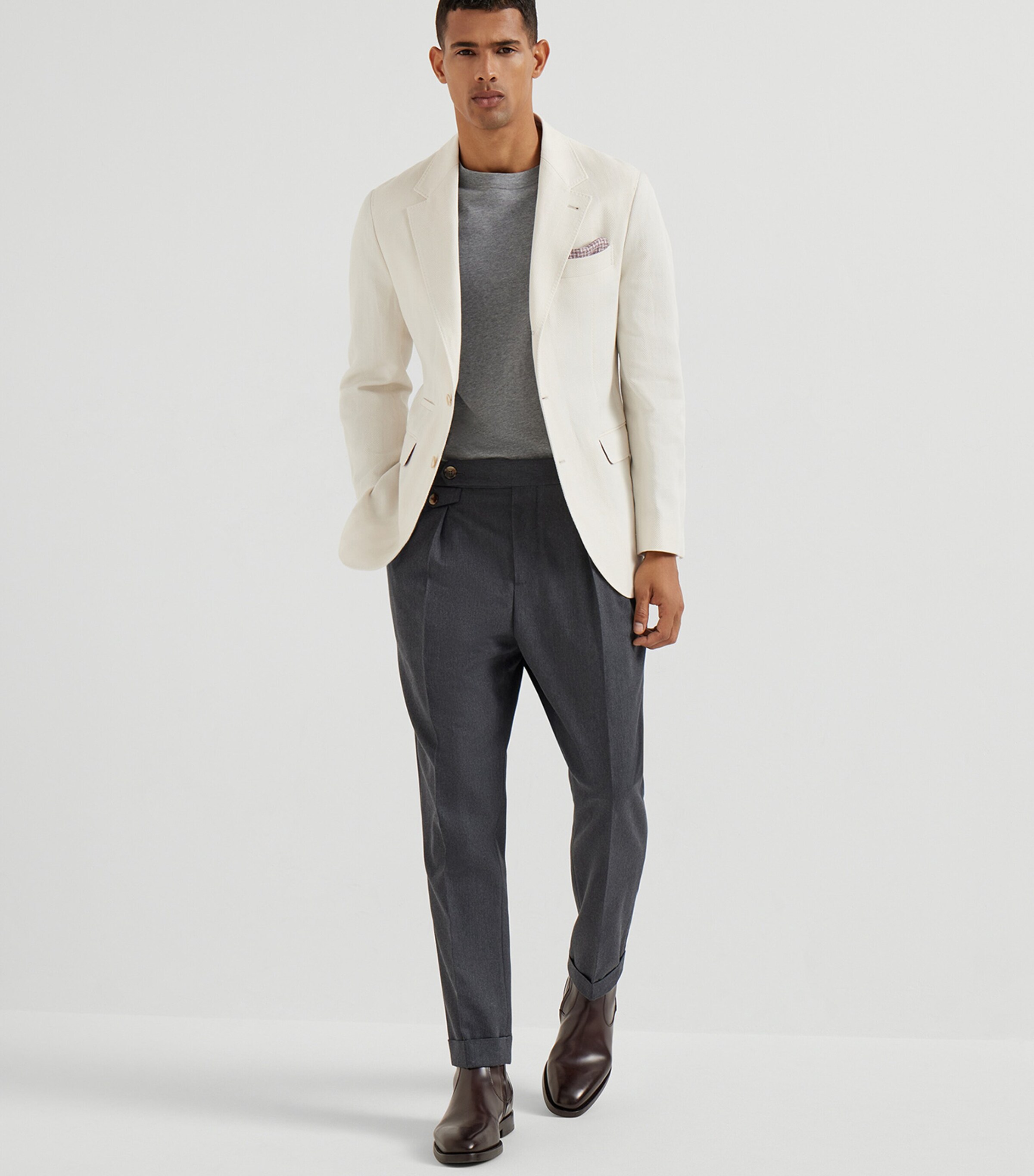 Cotton Crew-Neck T-Shirt C8190 Image 4